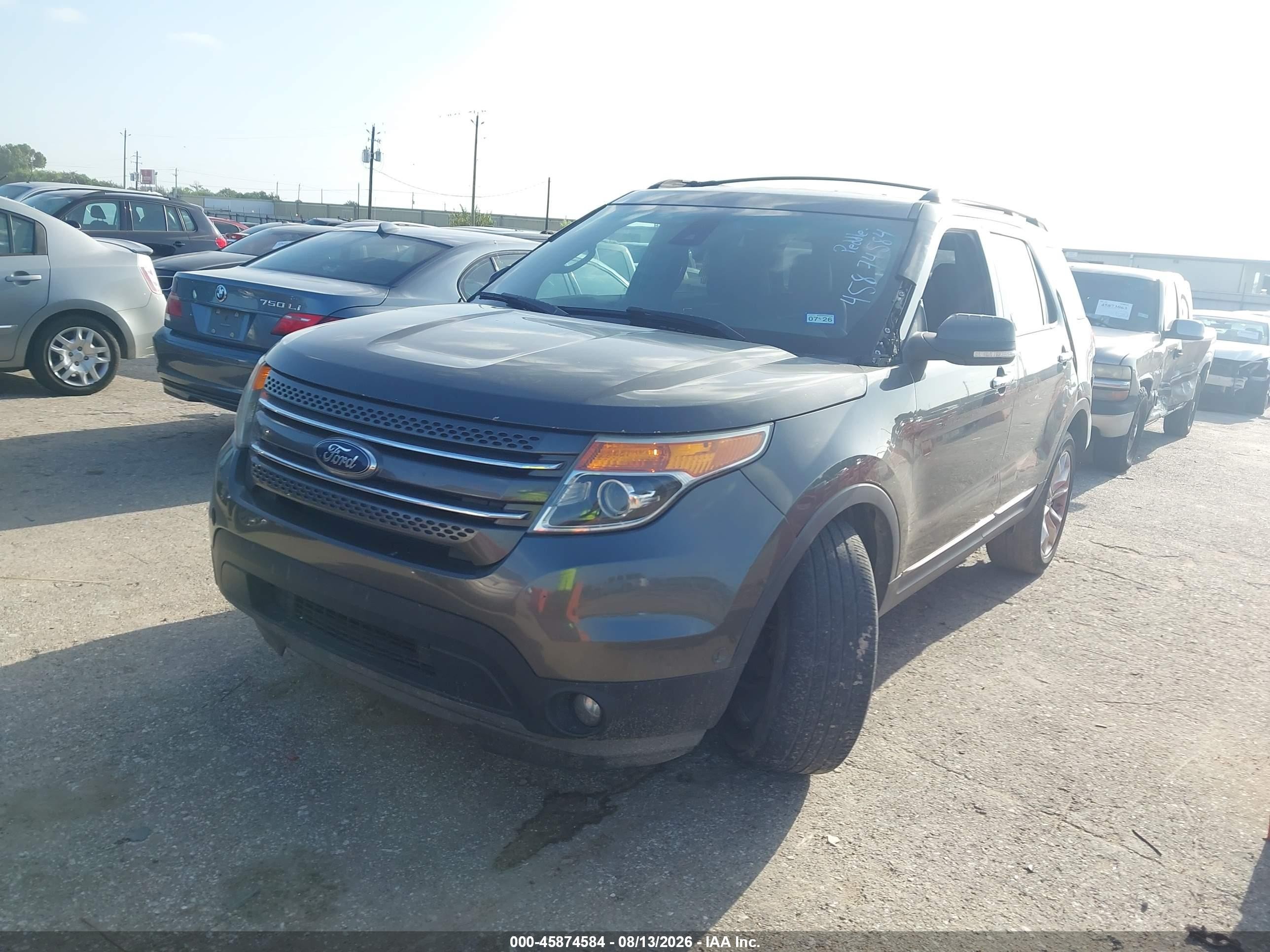 2015 Ford Explorer Limited Gray vin: 1FM5K7F80FGB36985