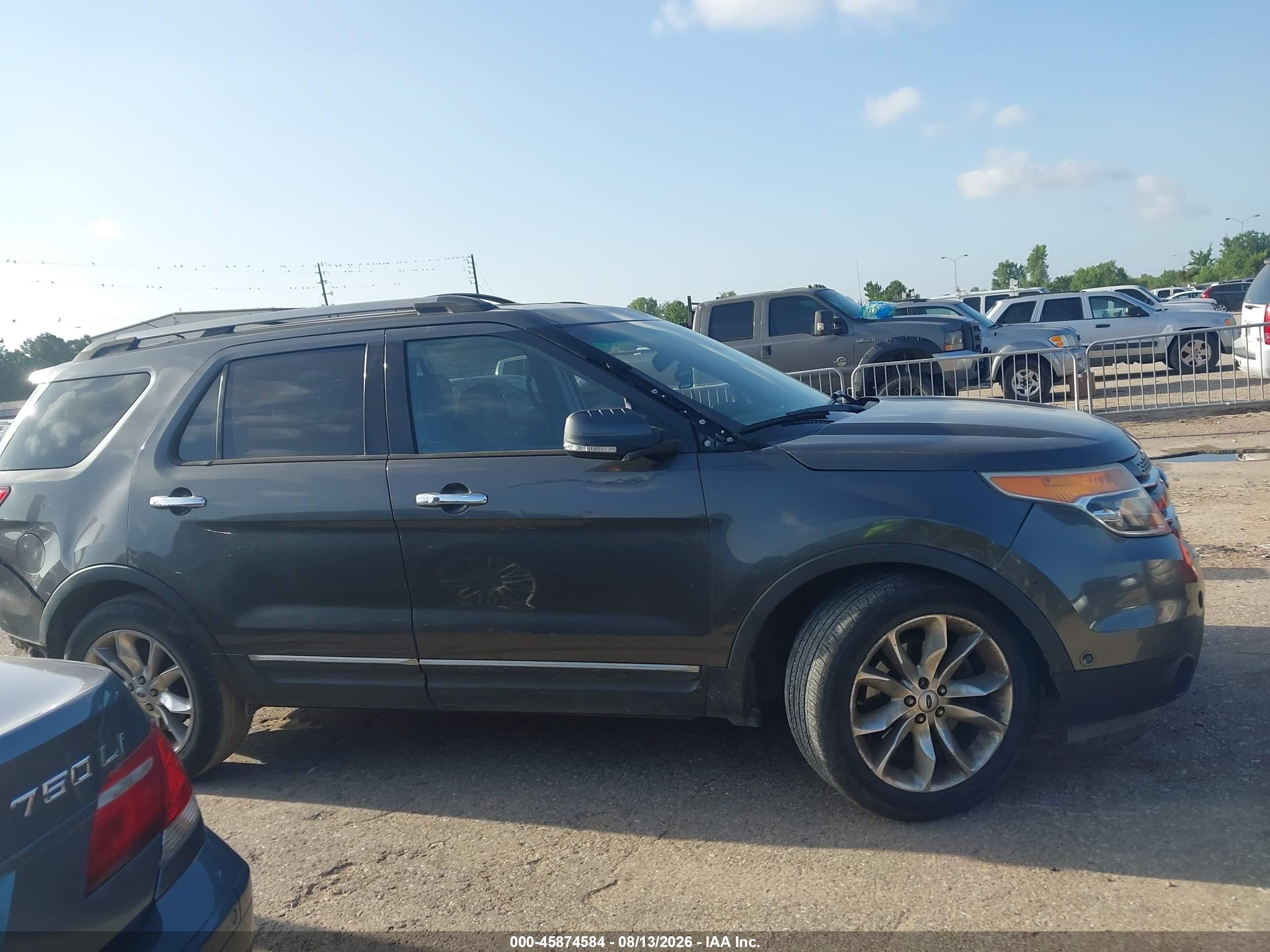 2015 Ford Explorer Limited Gray vin: 1FM5K7F80FGB36985