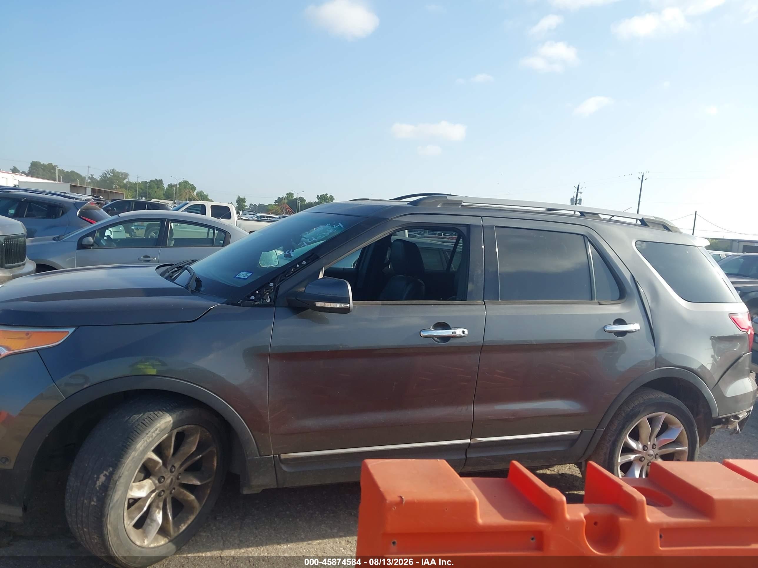 2015 Ford Explorer Limited Gray vin: 1FM5K7F80FGB36985