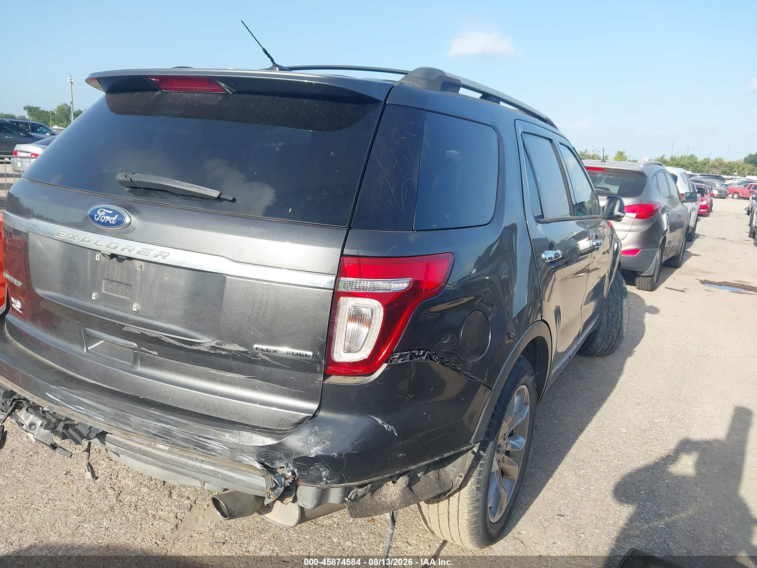 2015 Ford Explorer Limited Gray vin: 1FM5K7F80FGB36985