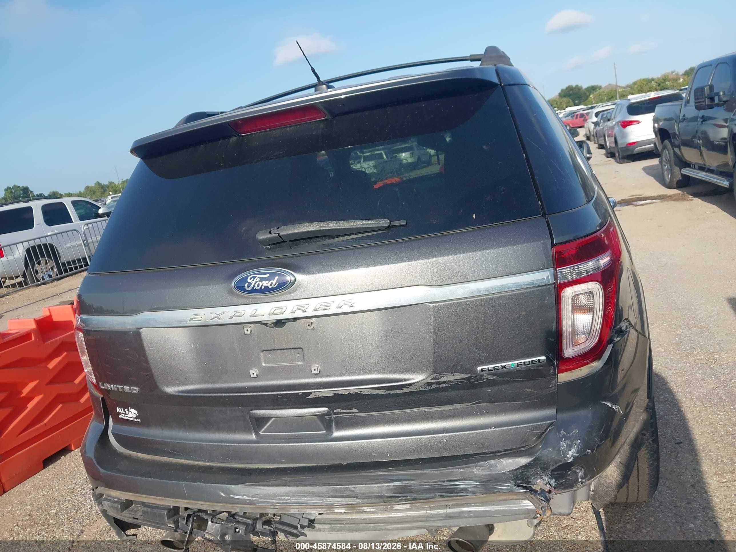 2015 Ford Explorer Limited Gray vin: 1FM5K7F80FGB36985