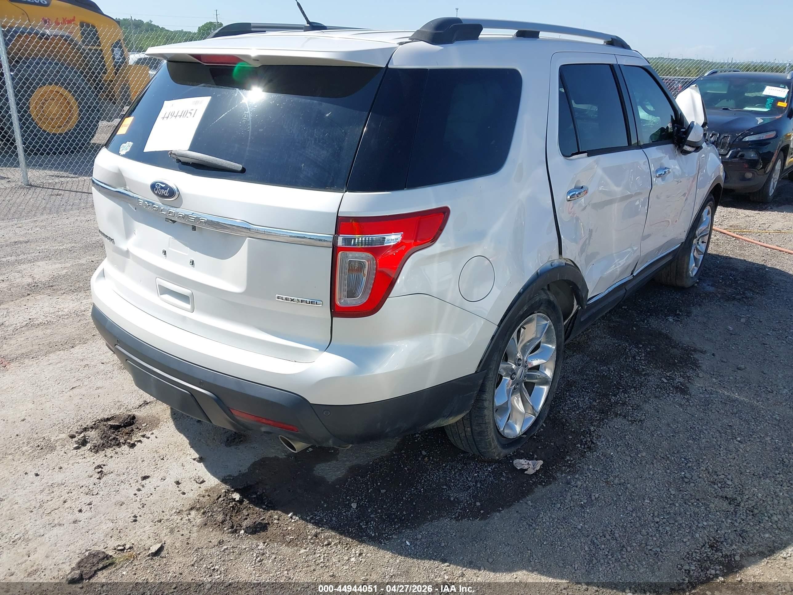 2015 Ford Explorer Limited White vin: 1FM5K7F80FGB55472