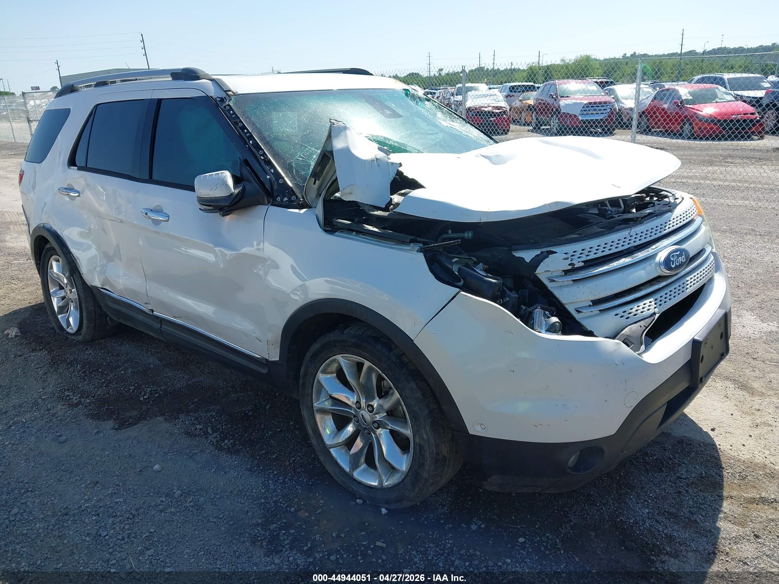 2015 Ford Explorer Limited White vin: 1FM5K7F80FGB55472