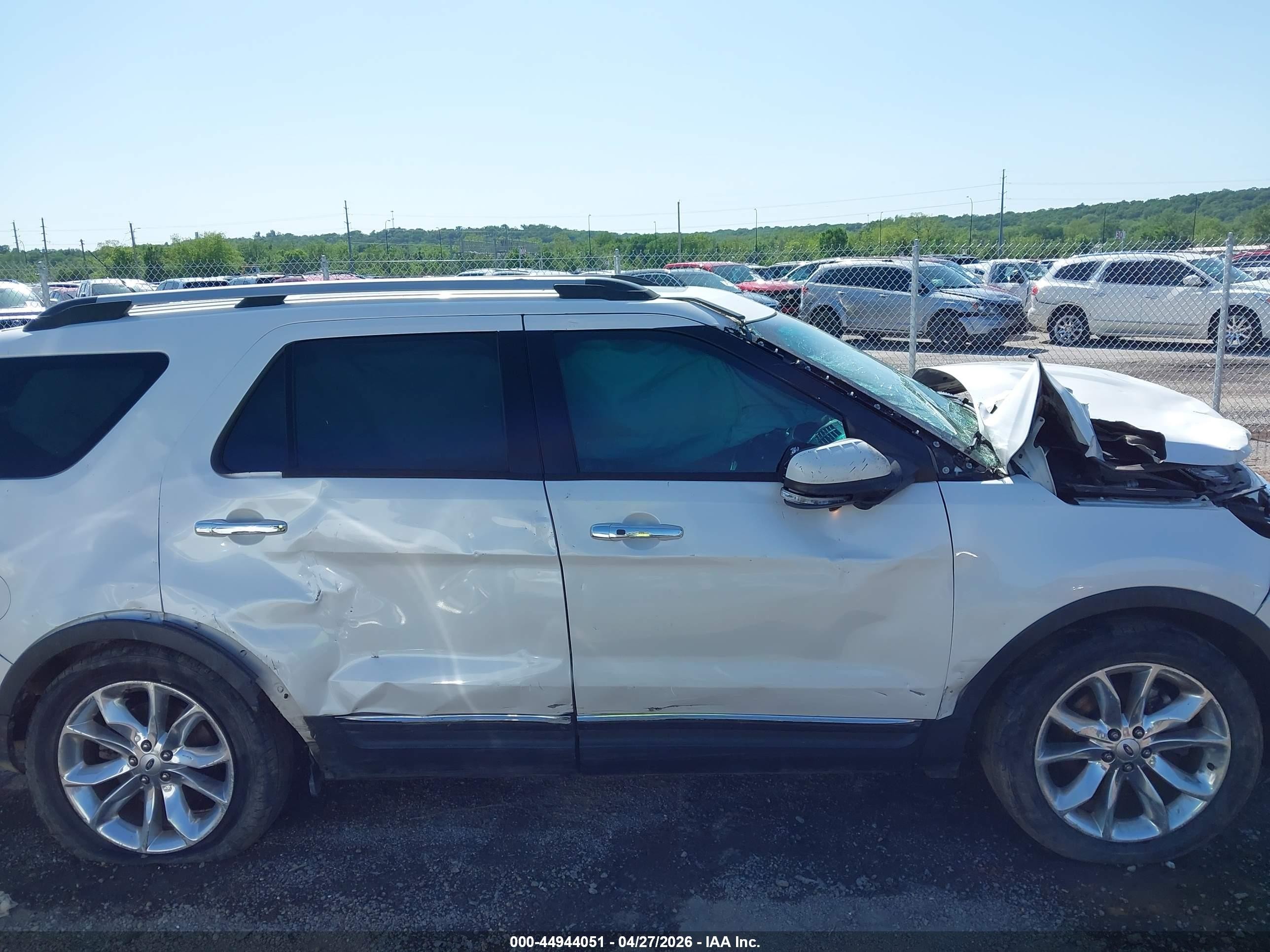 2015 Ford Explorer Limited White vin: 1FM5K7F80FGB55472