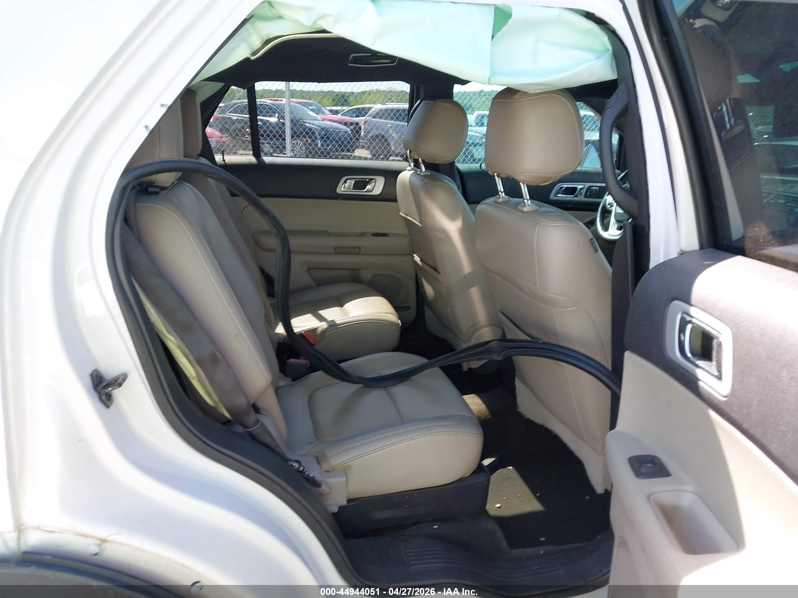 2015 Ford Explorer Limited White vin: 1FM5K7F80FGB55472