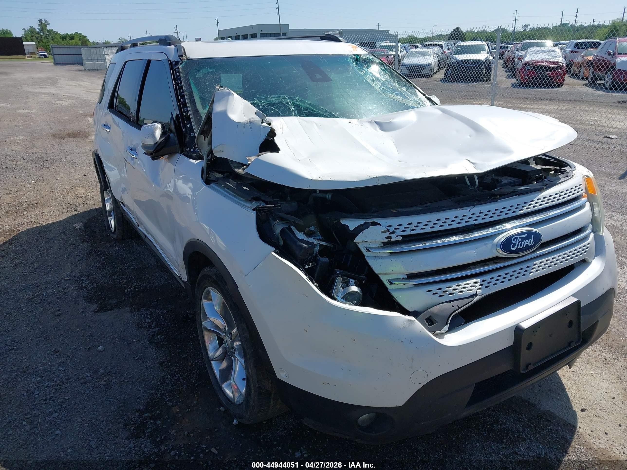 2015 Ford Explorer Limited White vin: 1FM5K7F80FGB55472