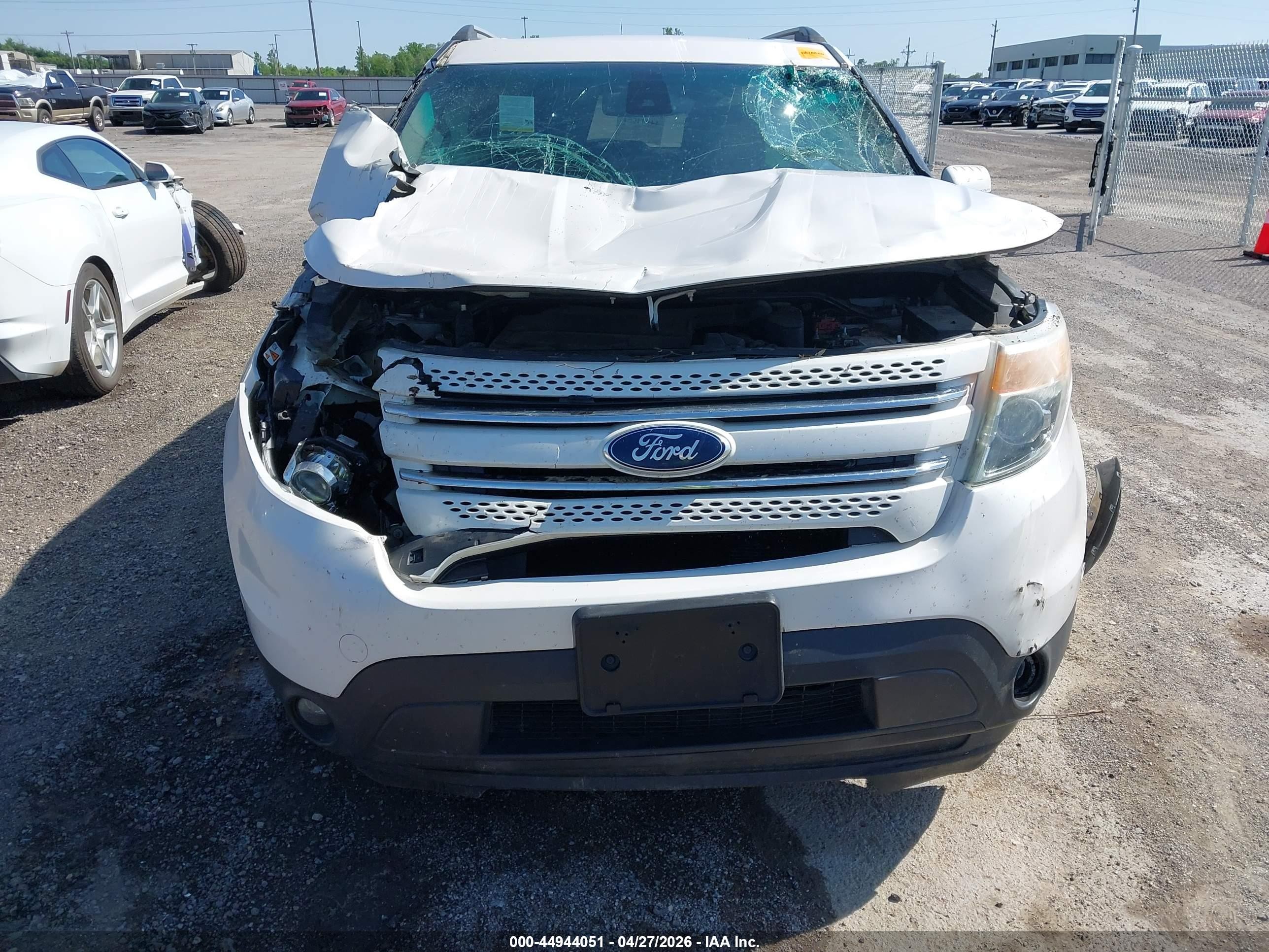 2015 Ford Explorer Limited White vin: 1FM5K7F80FGB55472