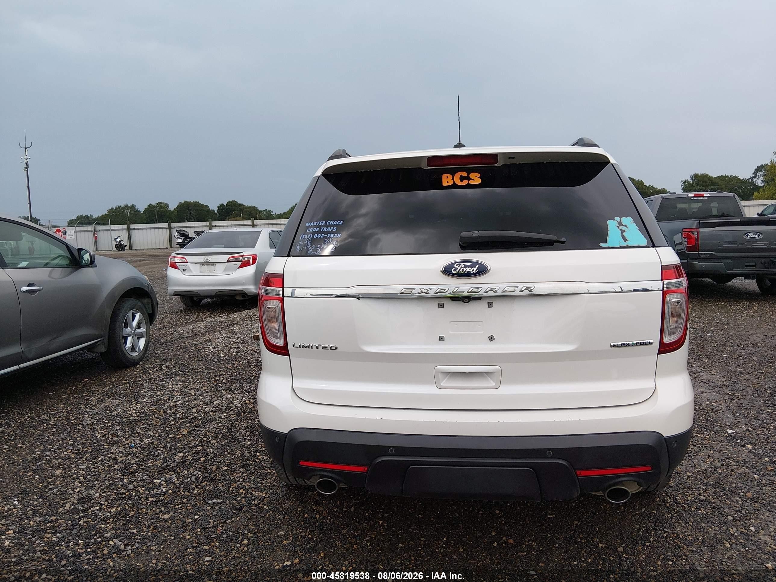 2015 Ford Explorer Limited Белый vin: 1FM5K7F80FGB56038