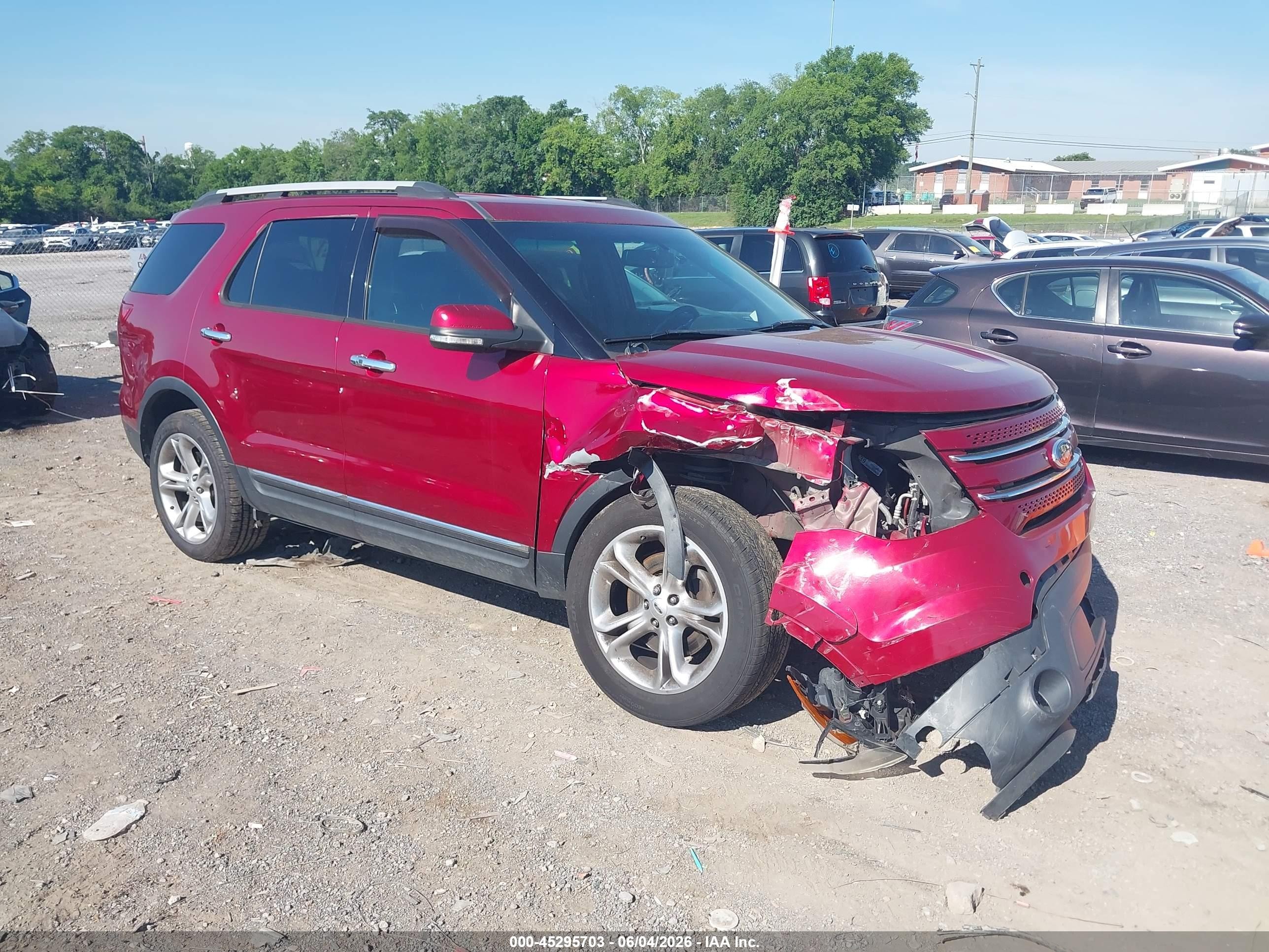 2015 Ford Explorer Limited Maroon vin: 1FM5K7F80FGB71171