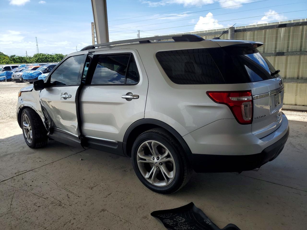 2015 Ford Explorer Limited Silver vin: 1FM5K7F80FGB74460
