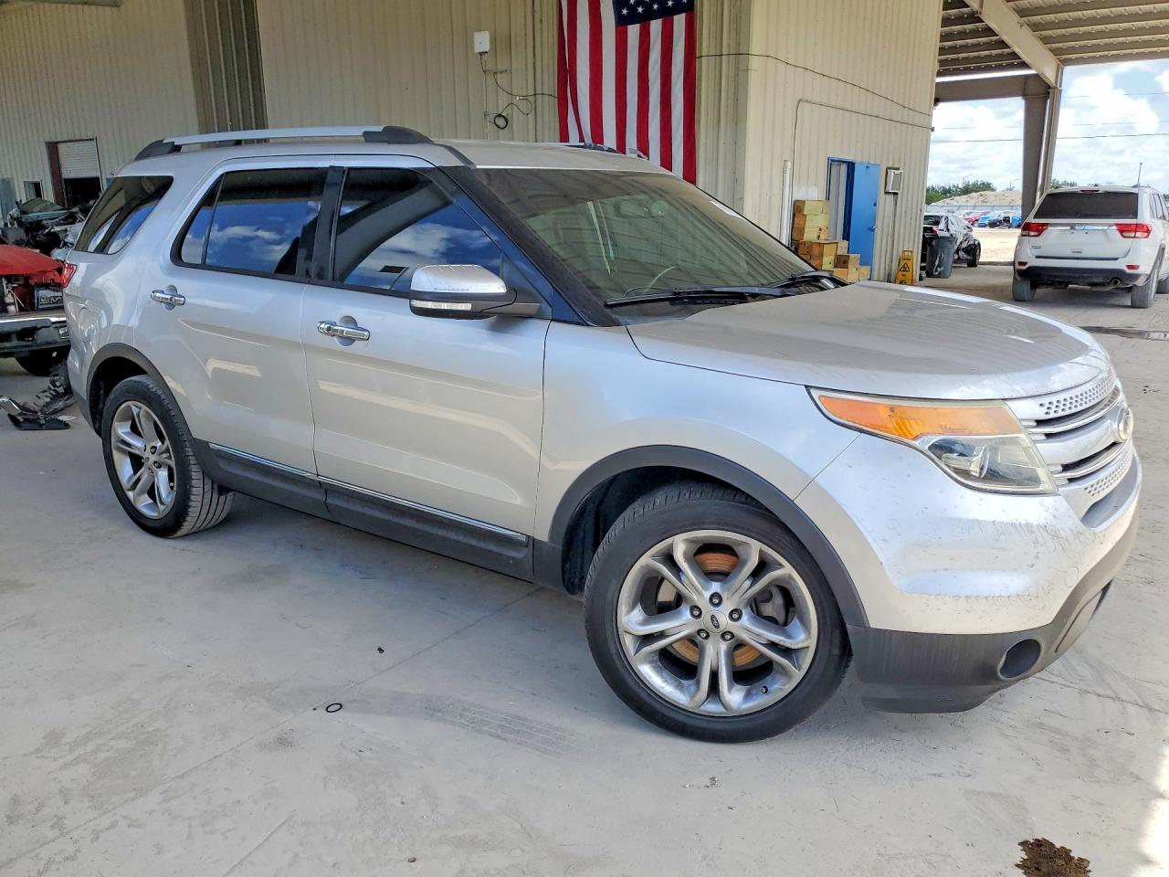 2015 Ford Explorer Limited Silver vin: 1FM5K7F80FGB74460