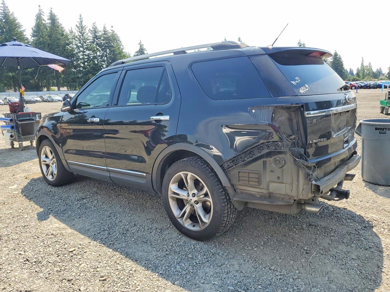 2015 Ford Explorer Limited Black vin: 1FM5K7F80FGB74488