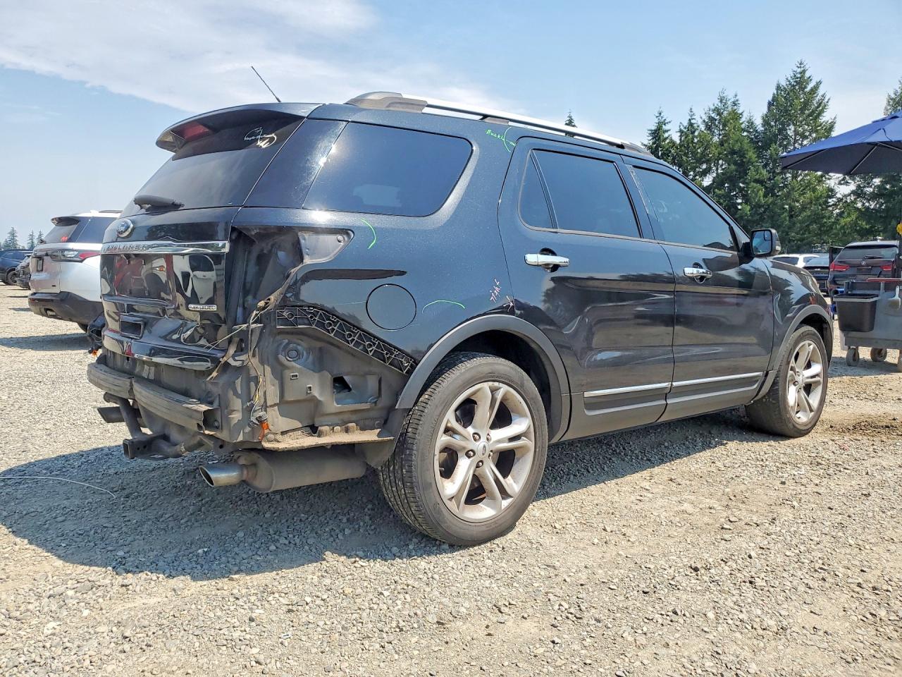 2015 Ford Explorer Limited Black vin: 1FM5K7F80FGB74488