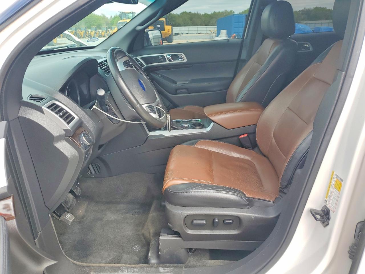 2015 Ford Explorer Limited White vin: 1FM5K7F80FGC69858
