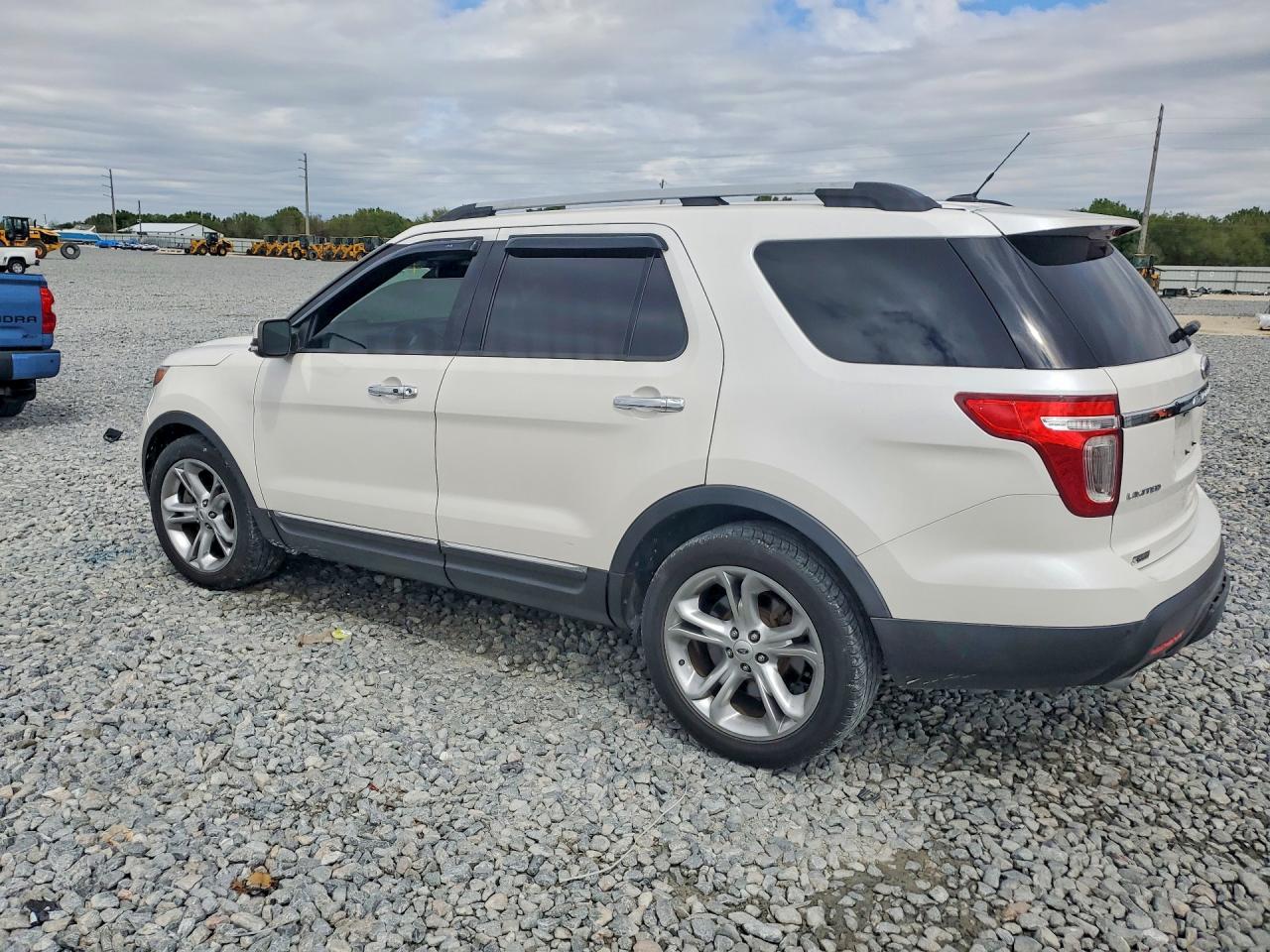 2015 Ford Explorer Limited White vin: 1FM5K7F80FGC69858