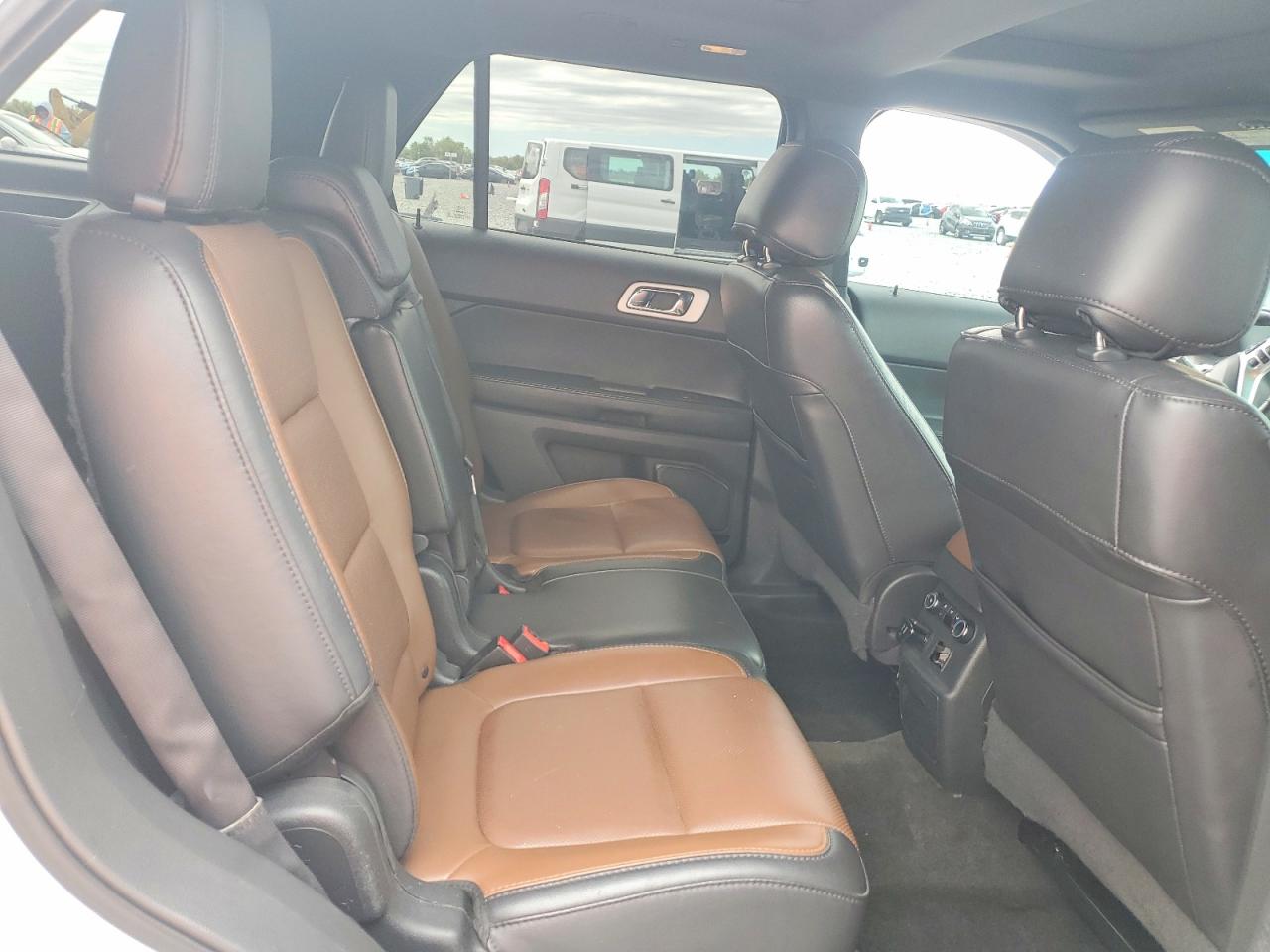 2015 Ford Explorer Limited White vin: 1FM5K7F80FGC69858