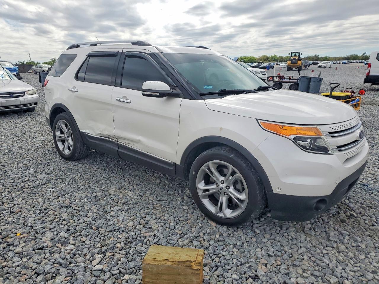 2015 Ford Explorer Limited White vin: 1FM5K7F80FGC69858