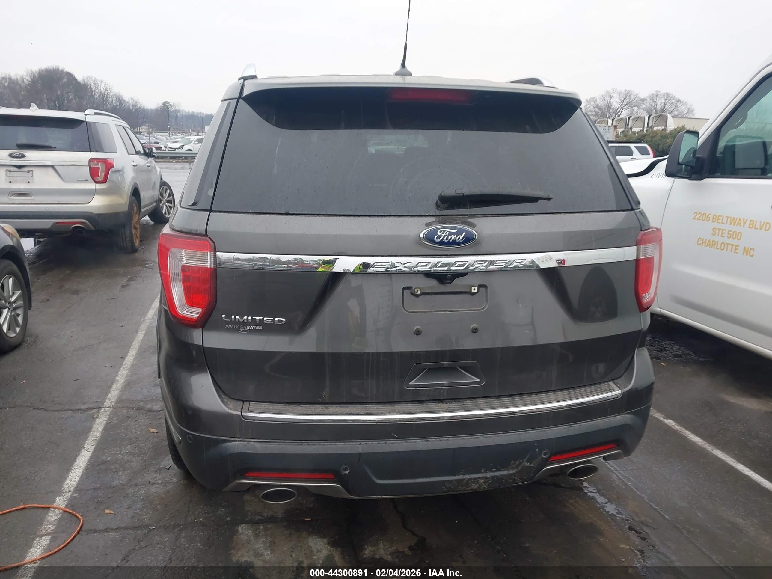 2018 Ford Explorer Limited Серый vin: 1FM5K7F80JGB11366