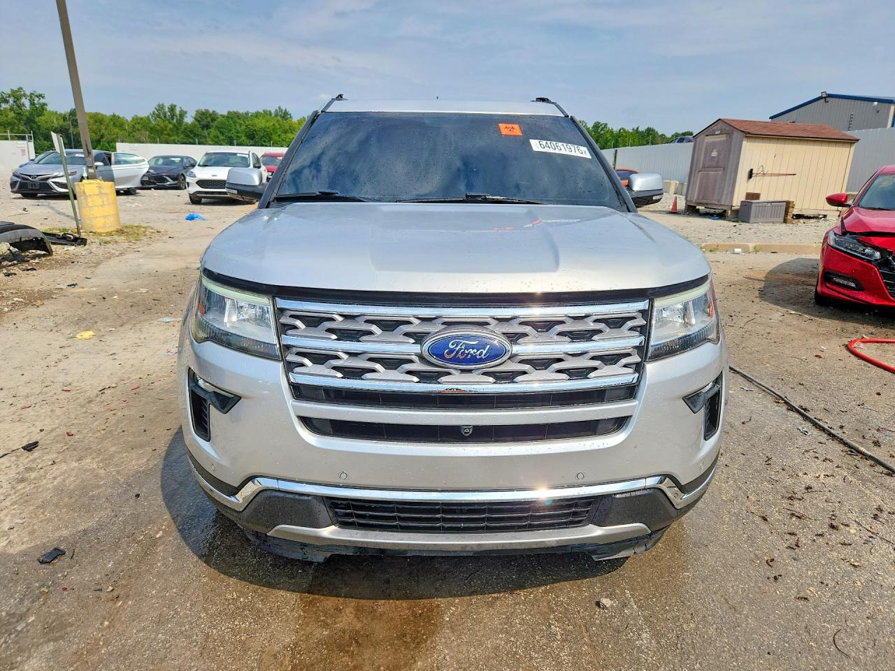 2019 Ford Explorer Limited Silver vin: 1FM5K7F80KGB13698