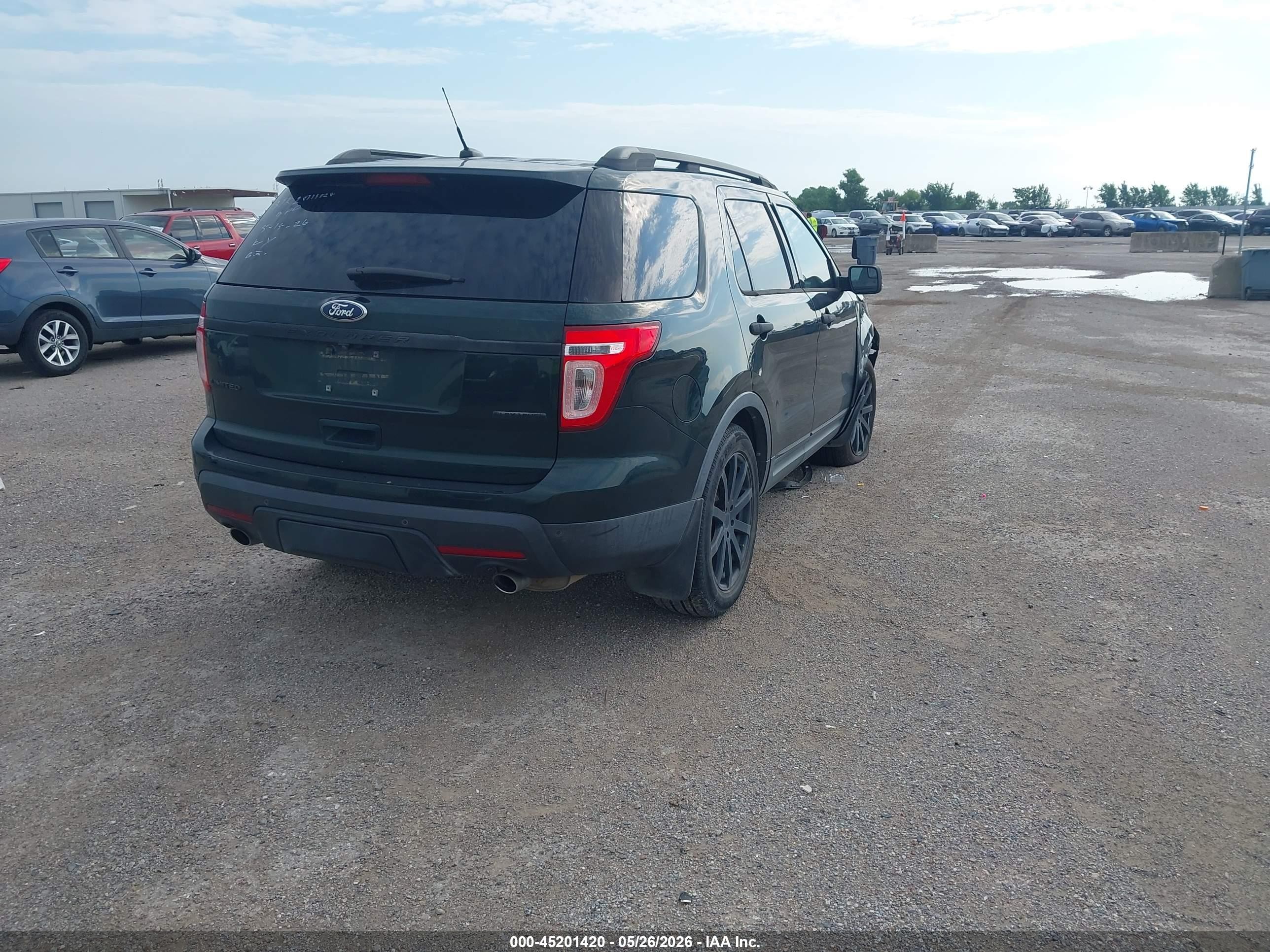2013 Ford Explorer Limited Green vin: 1FM5K7F81DGA21115