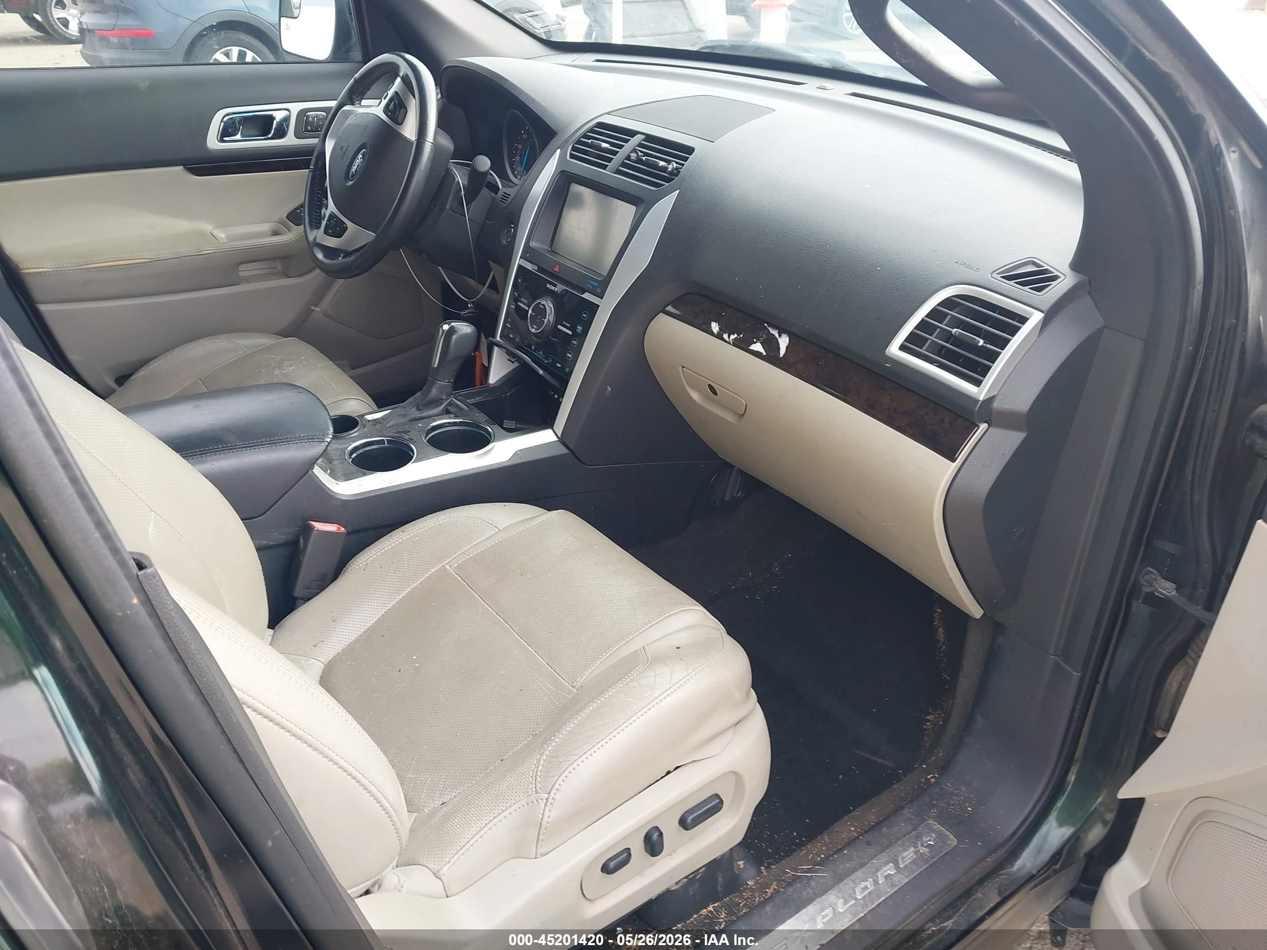 2013 Ford Explorer Limited Green vin: 1FM5K7F81DGA21115