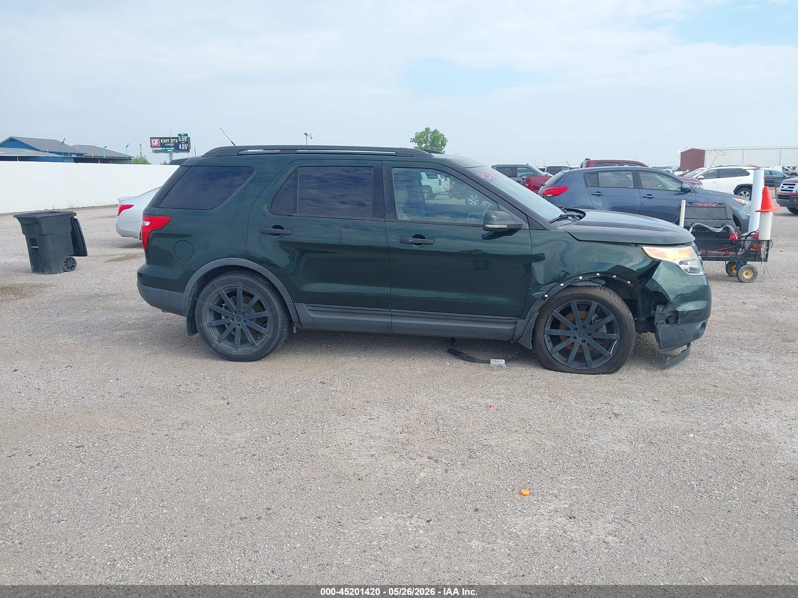 2013 Ford Explorer Limited Green vin: 1FM5K7F81DGA21115