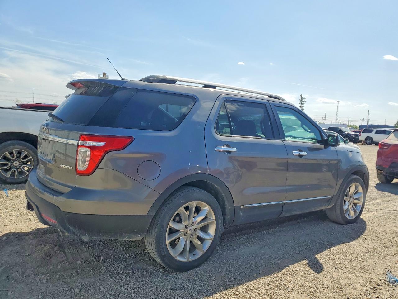 2013 Ford Explorer Limited Gray vin: 1FM5K7F81DGA25391