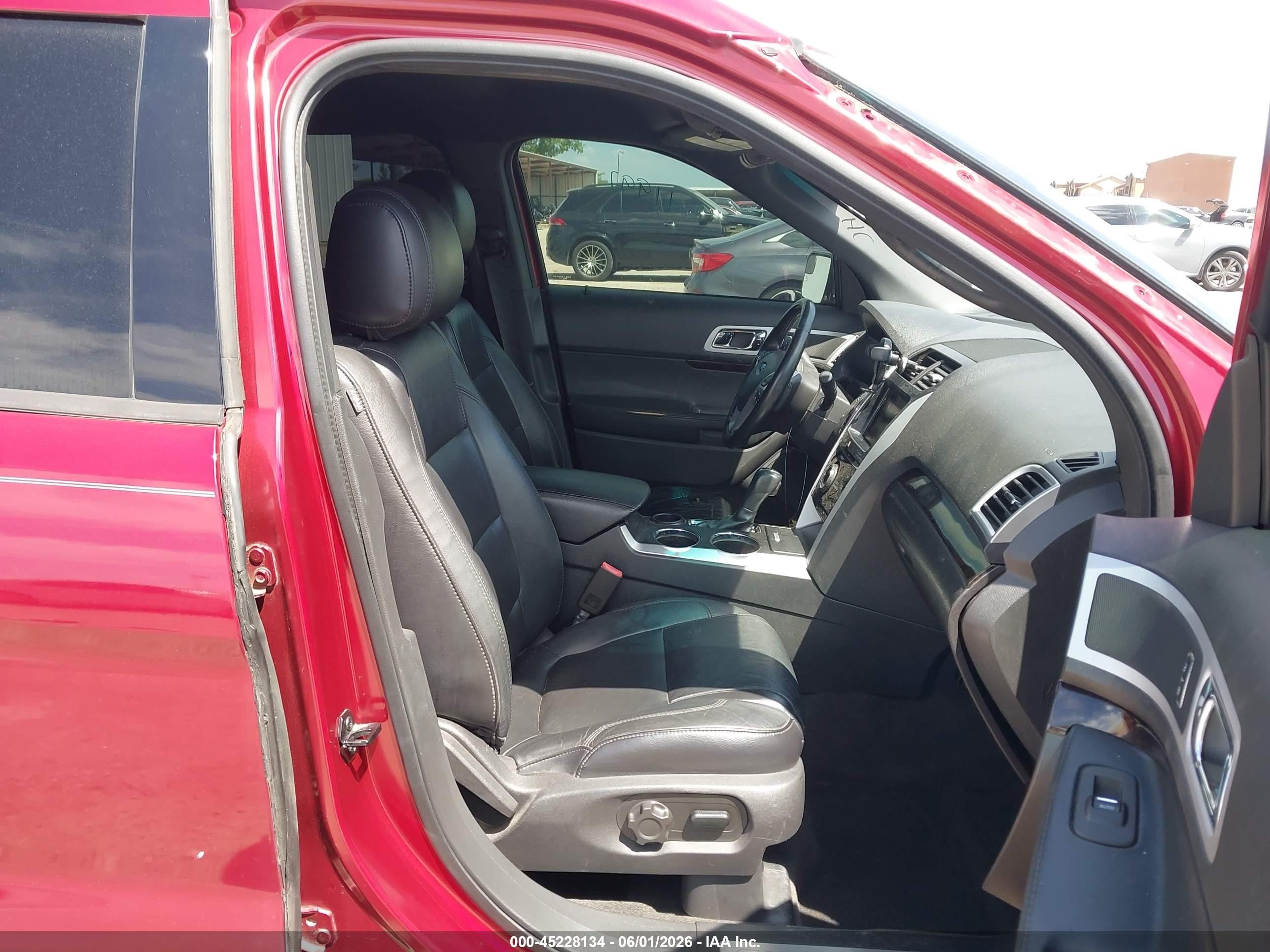 2013 Ford Explorer Limited Red vin: 1FM5K7F81DGA38786