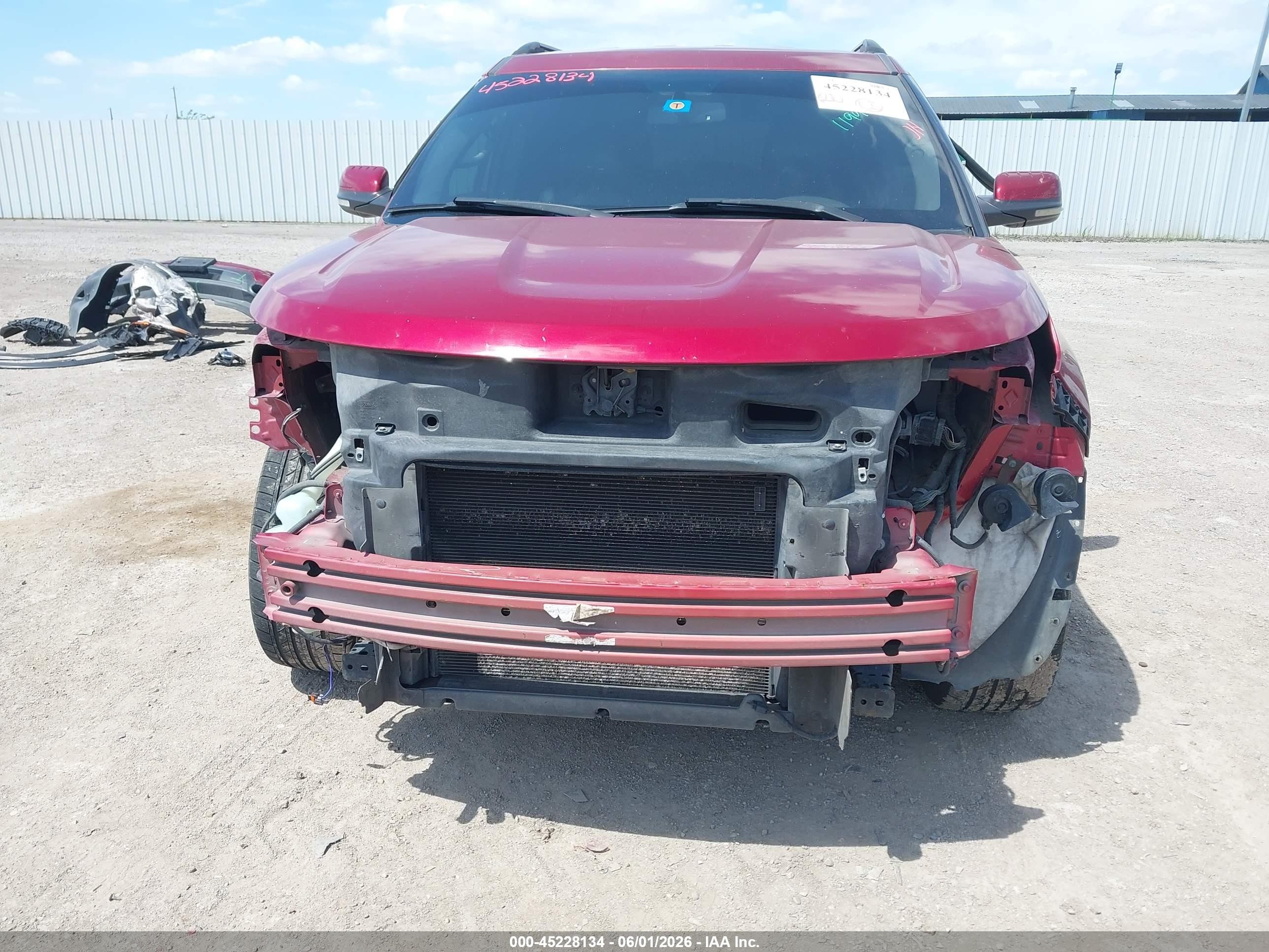 2013 Ford Explorer Limited Red vin: 1FM5K7F81DGA38786