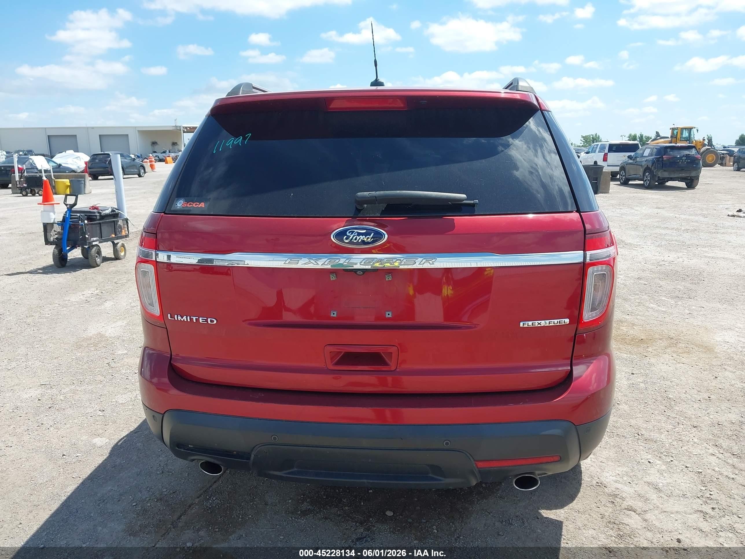 2013 Ford Explorer Limited Red vin: 1FM5K7F81DGA38786
