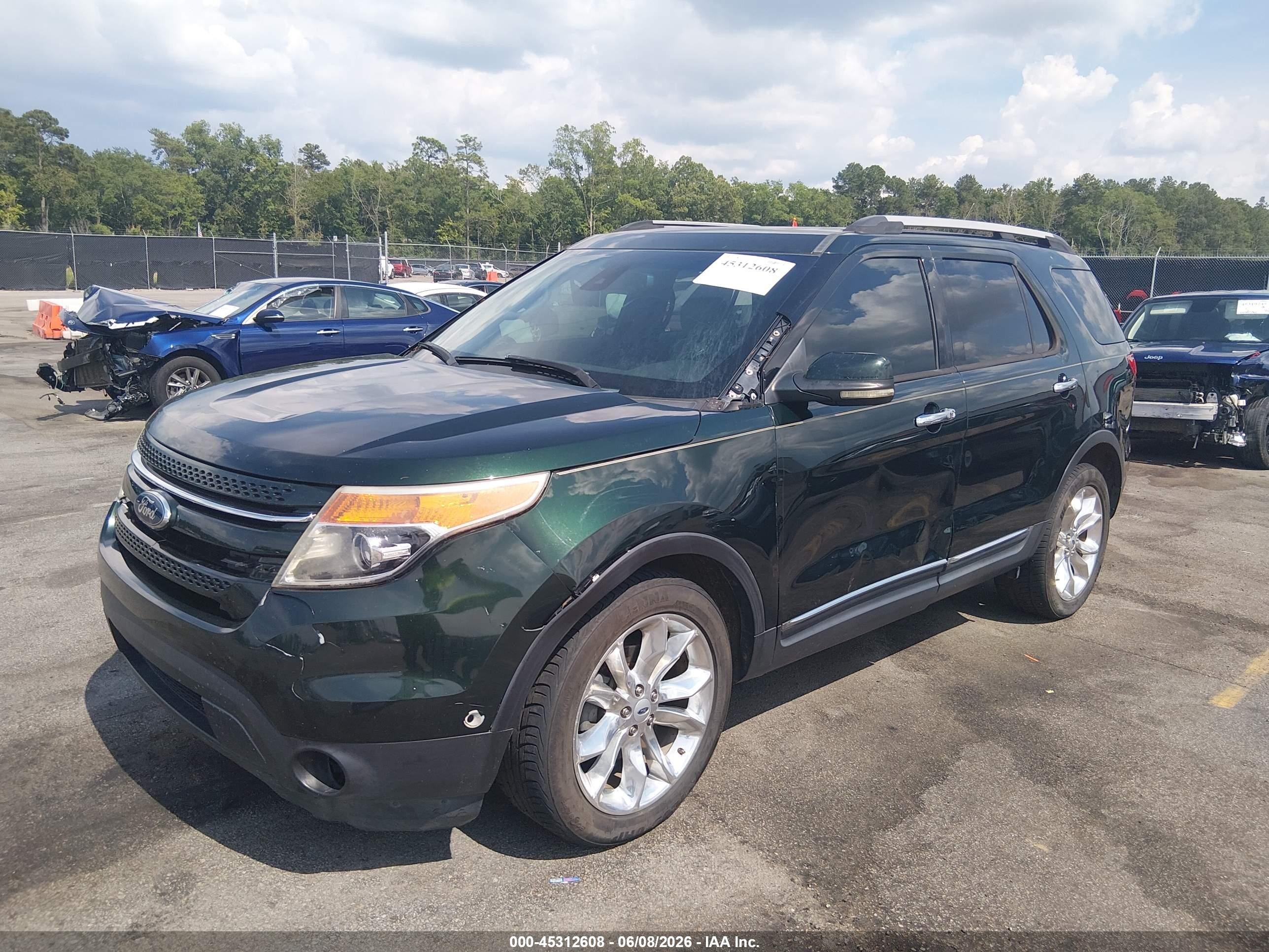 2013 Ford Explorer Limited Green vin: 1FM5K7F81DGA40361
