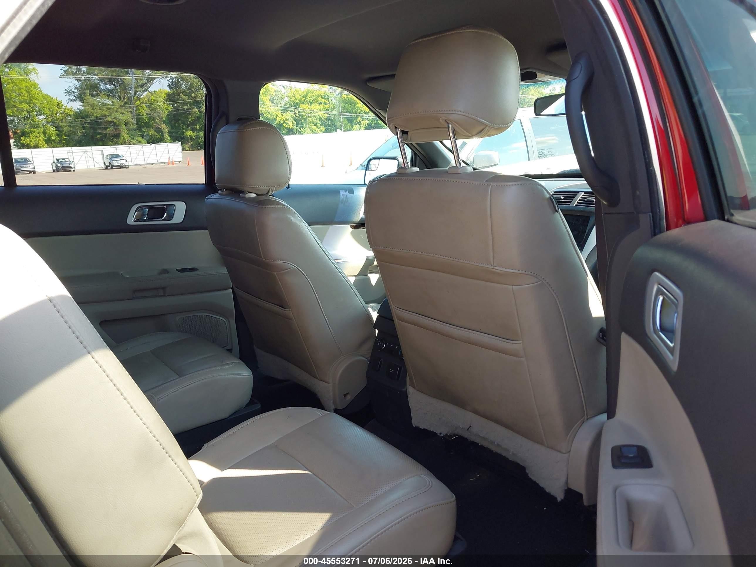 2013 Ford Explorer Limited Red vin: 1FM5K7F81DGA44166