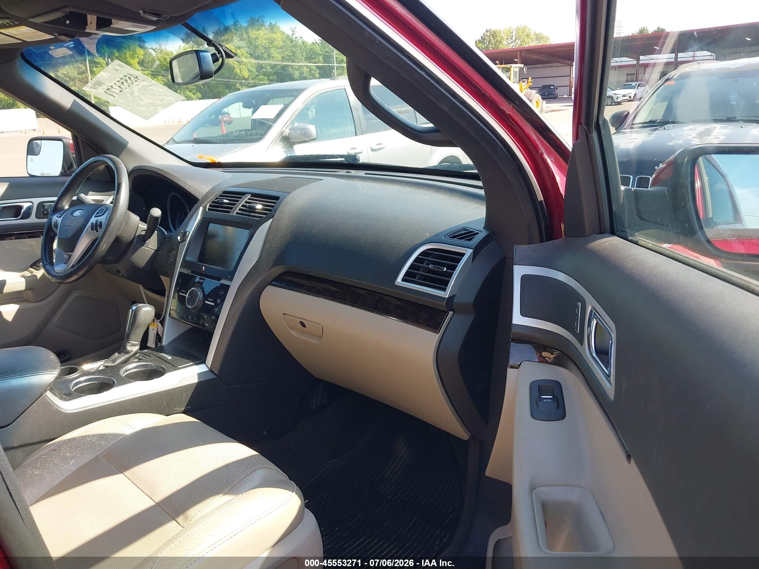 2013 Ford Explorer Limited Red vin: 1FM5K7F81DGA44166
