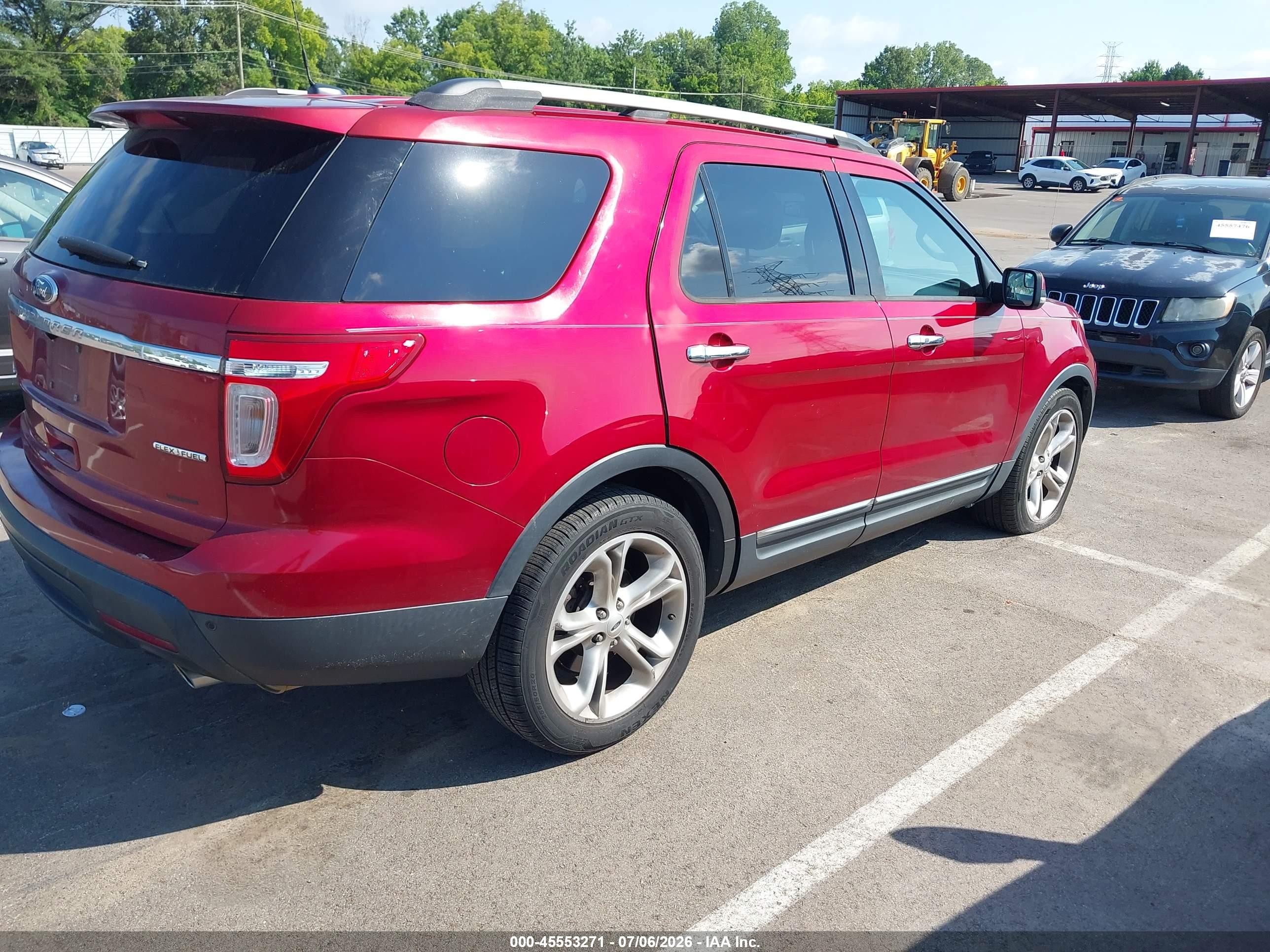 2013 Ford Explorer Limited Red vin: 1FM5K7F81DGA44166