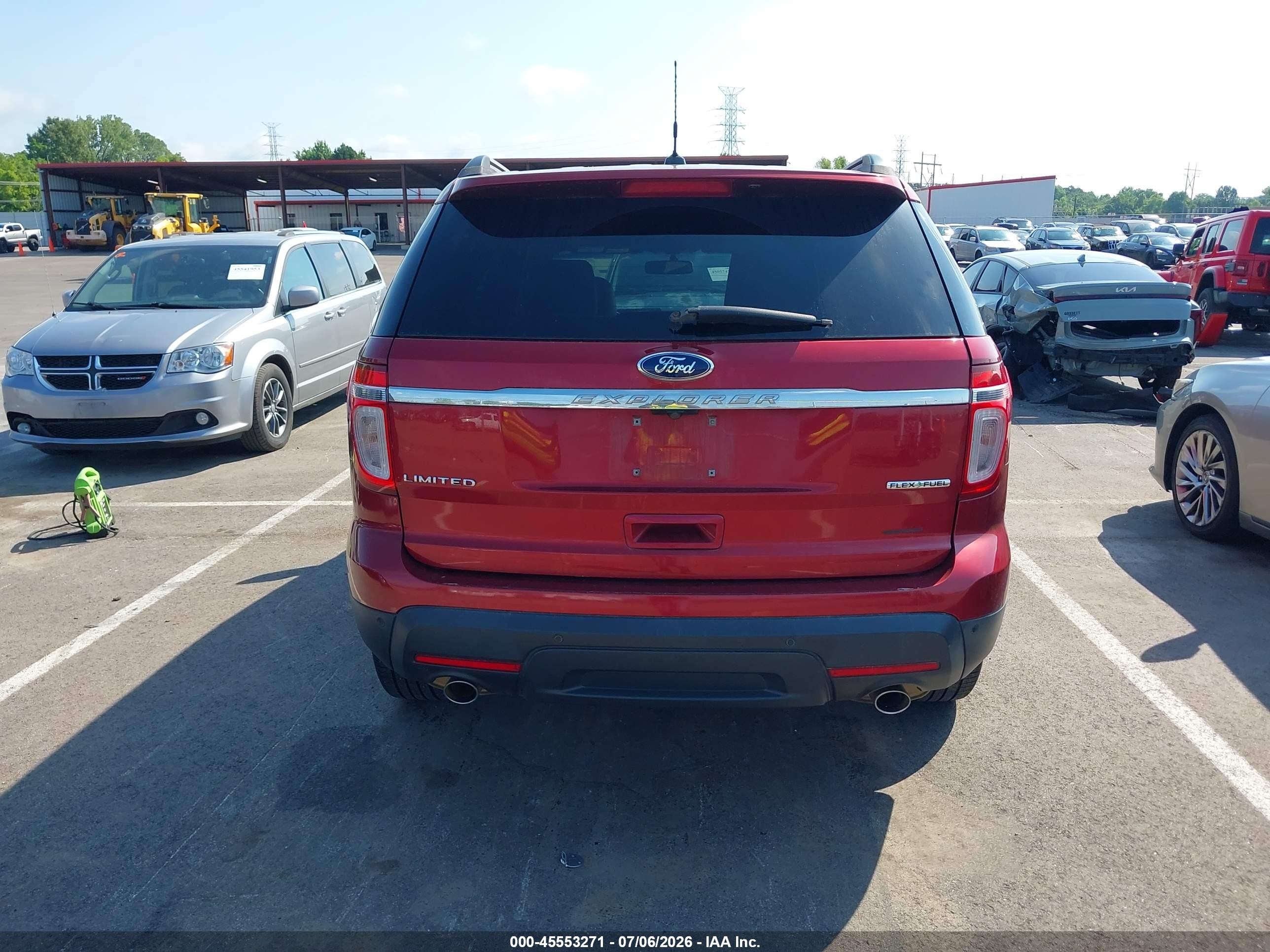 2013 Ford Explorer Limited Red vin: 1FM5K7F81DGA44166