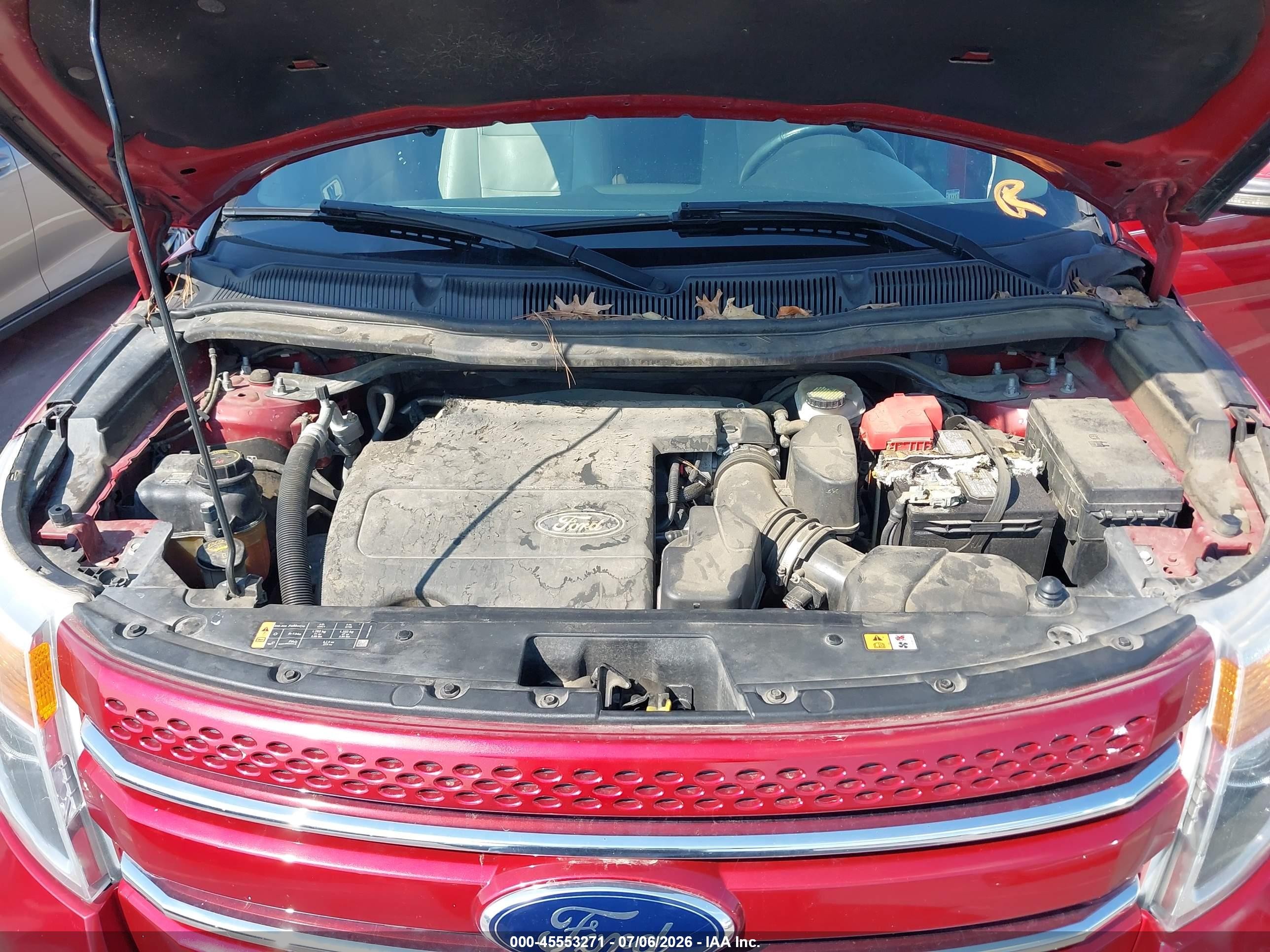 2013 Ford Explorer Limited Red vin: 1FM5K7F81DGA44166