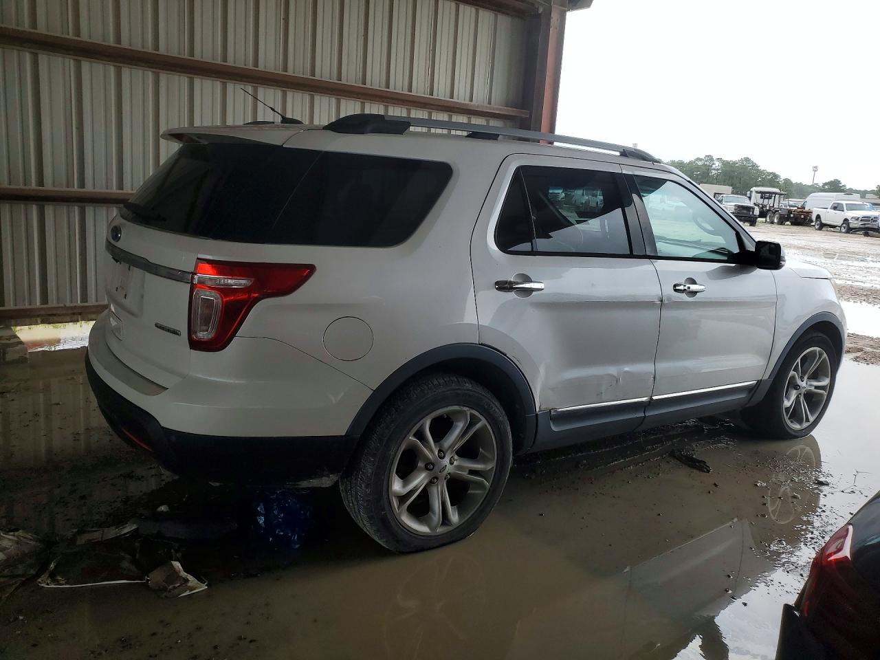 2013 Ford Explorer Limited White vin: 1FM5K7F81DGA55619