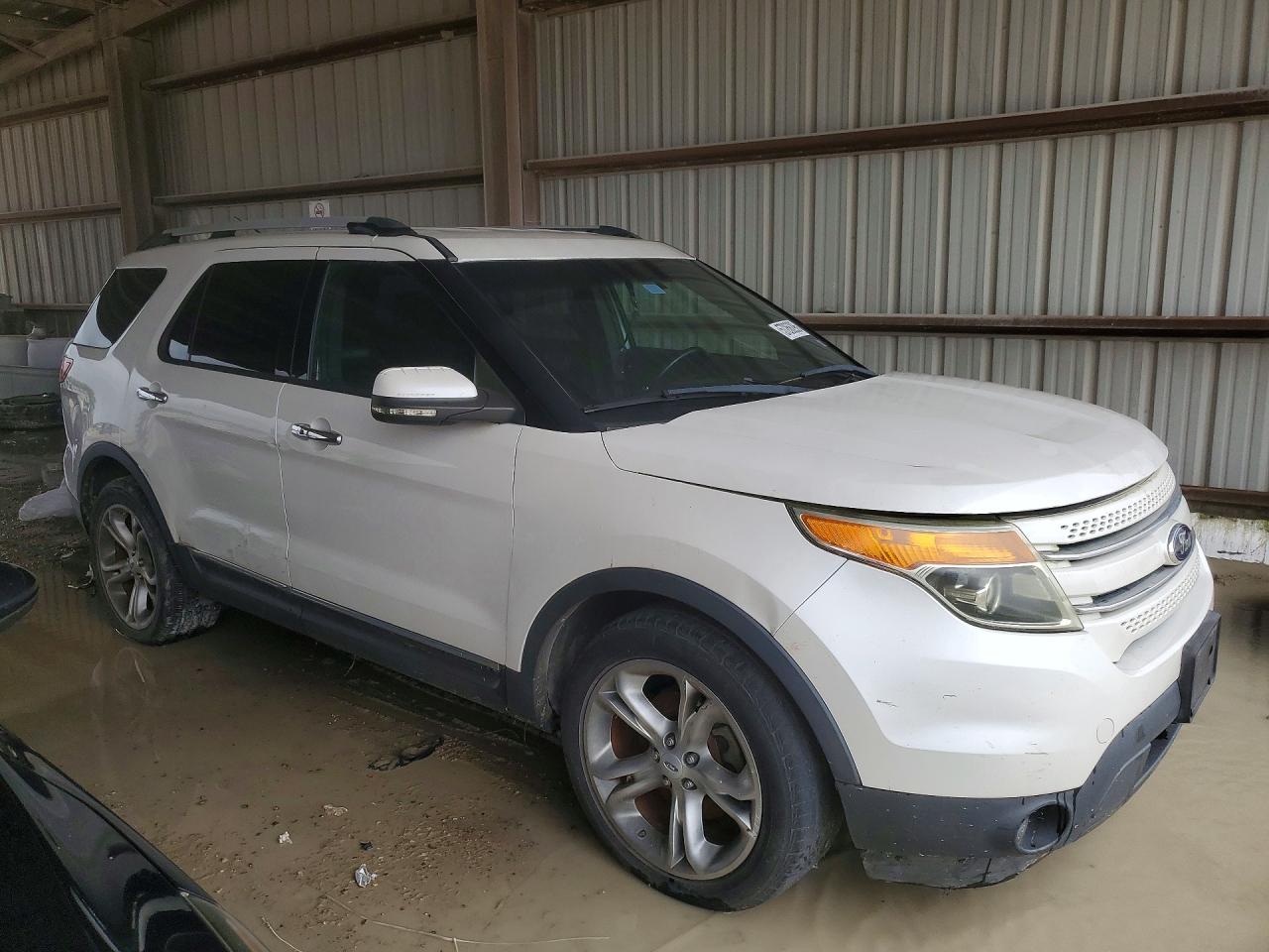 2013 Ford Explorer Limited White vin: 1FM5K7F81DGA55619