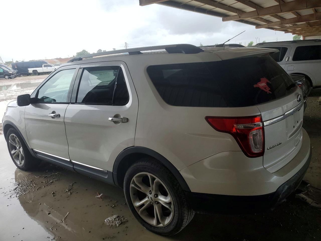 2013 Ford Explorer Limited White vin: 1FM5K7F81DGA55619
