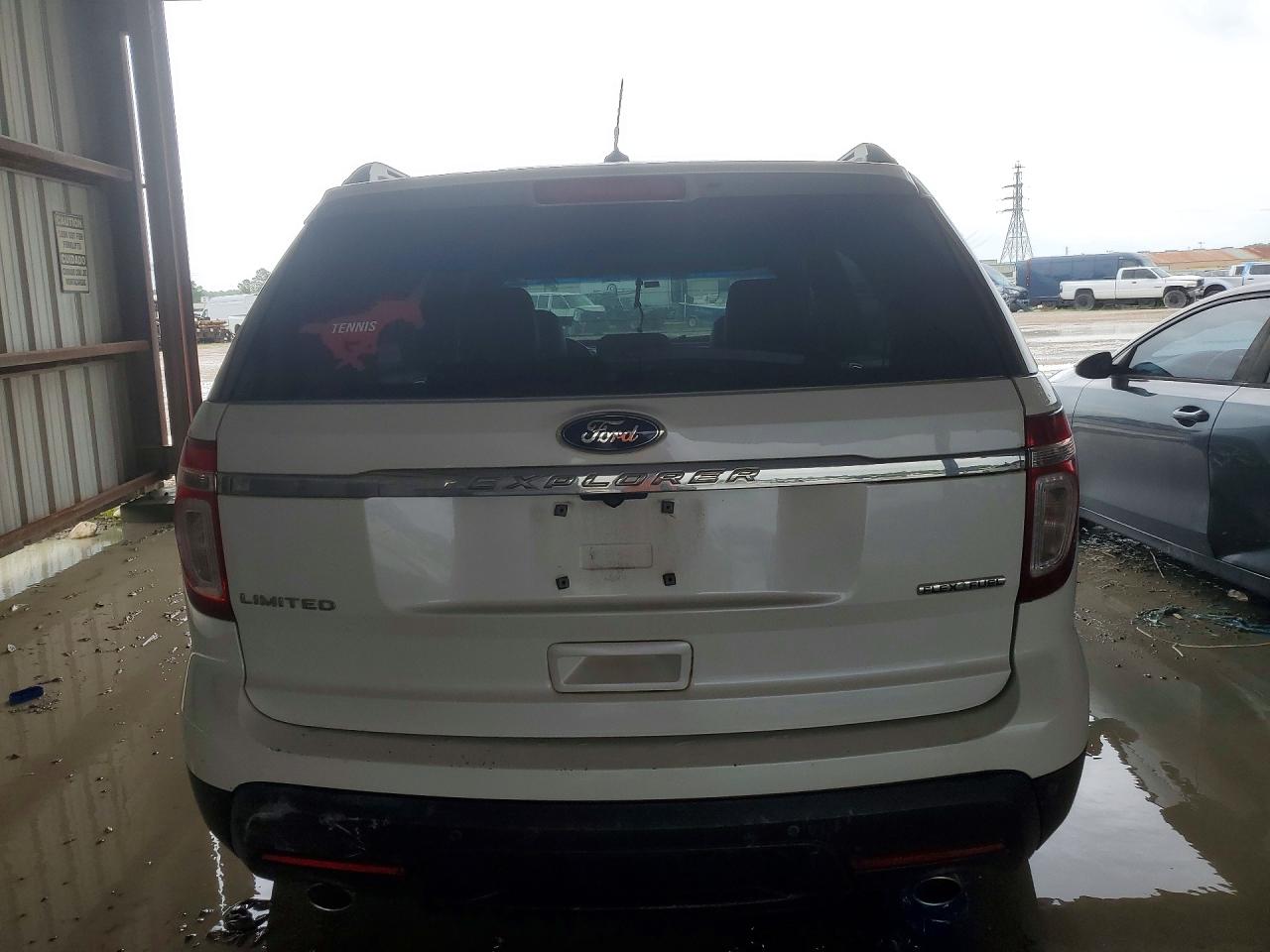2013 Ford Explorer Limited White vin: 1FM5K7F81DGA55619