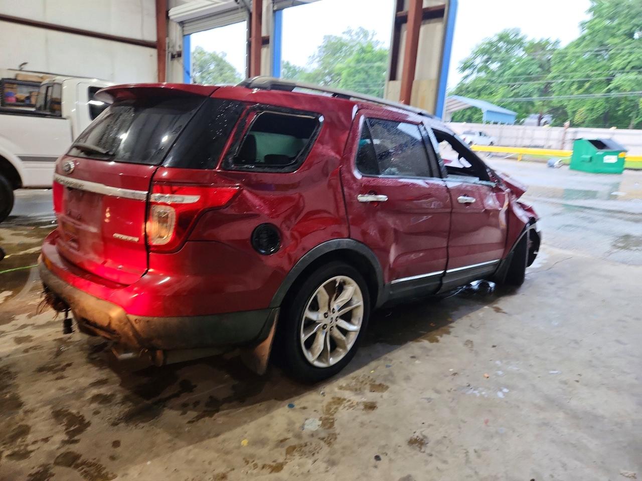 2013 Ford Explorer Limited Burgundy vin: 1FM5K7F81DGA96266