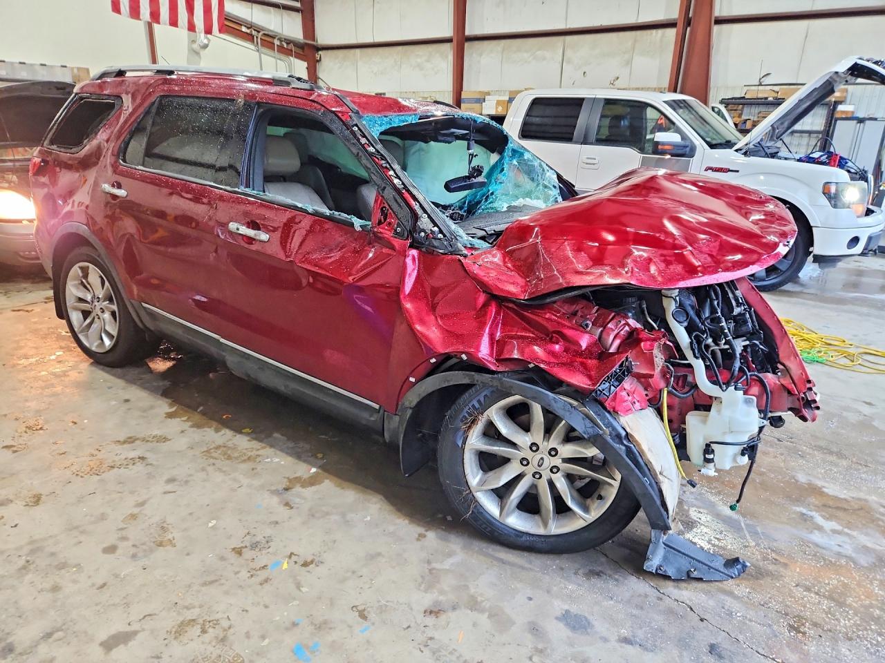 2013 Ford Explorer Limited Burgundy vin: 1FM5K7F81DGA96266