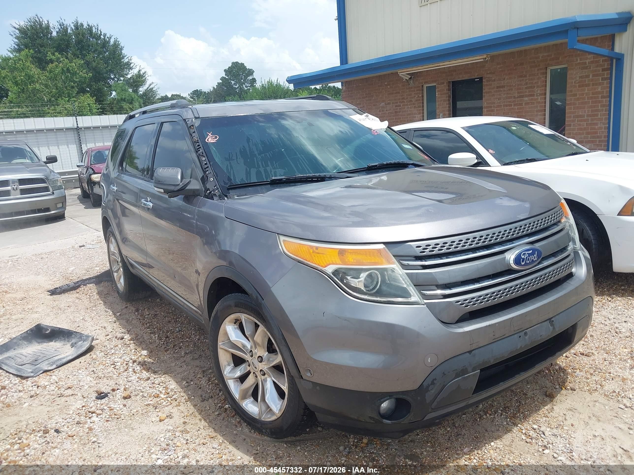 2013 Ford Explorer Limited Gray vin: 1FM5K7F81DGC28331