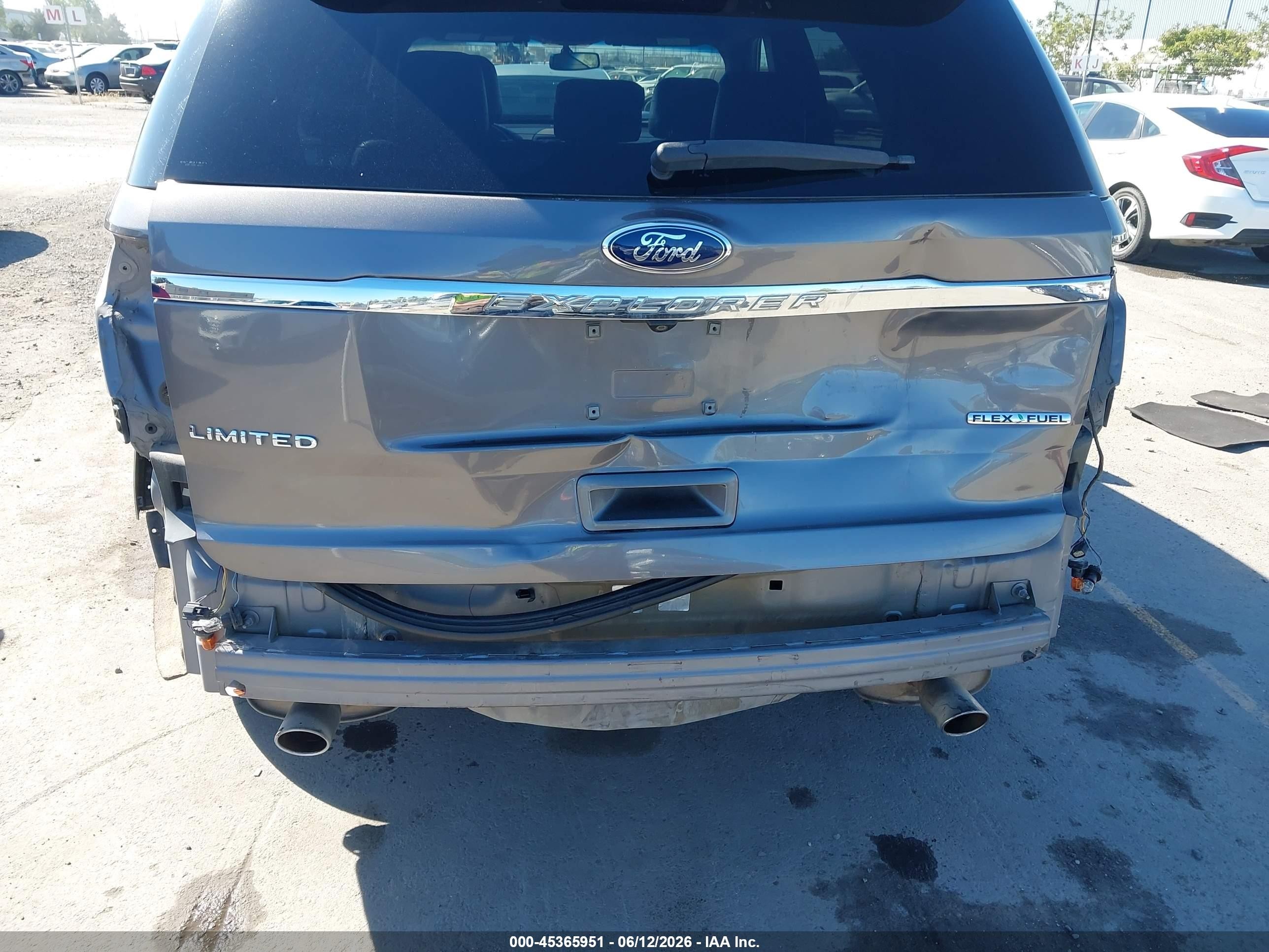 2013 Ford Explorer Limited Gray vin: 1FM5K7F81DGC72510
