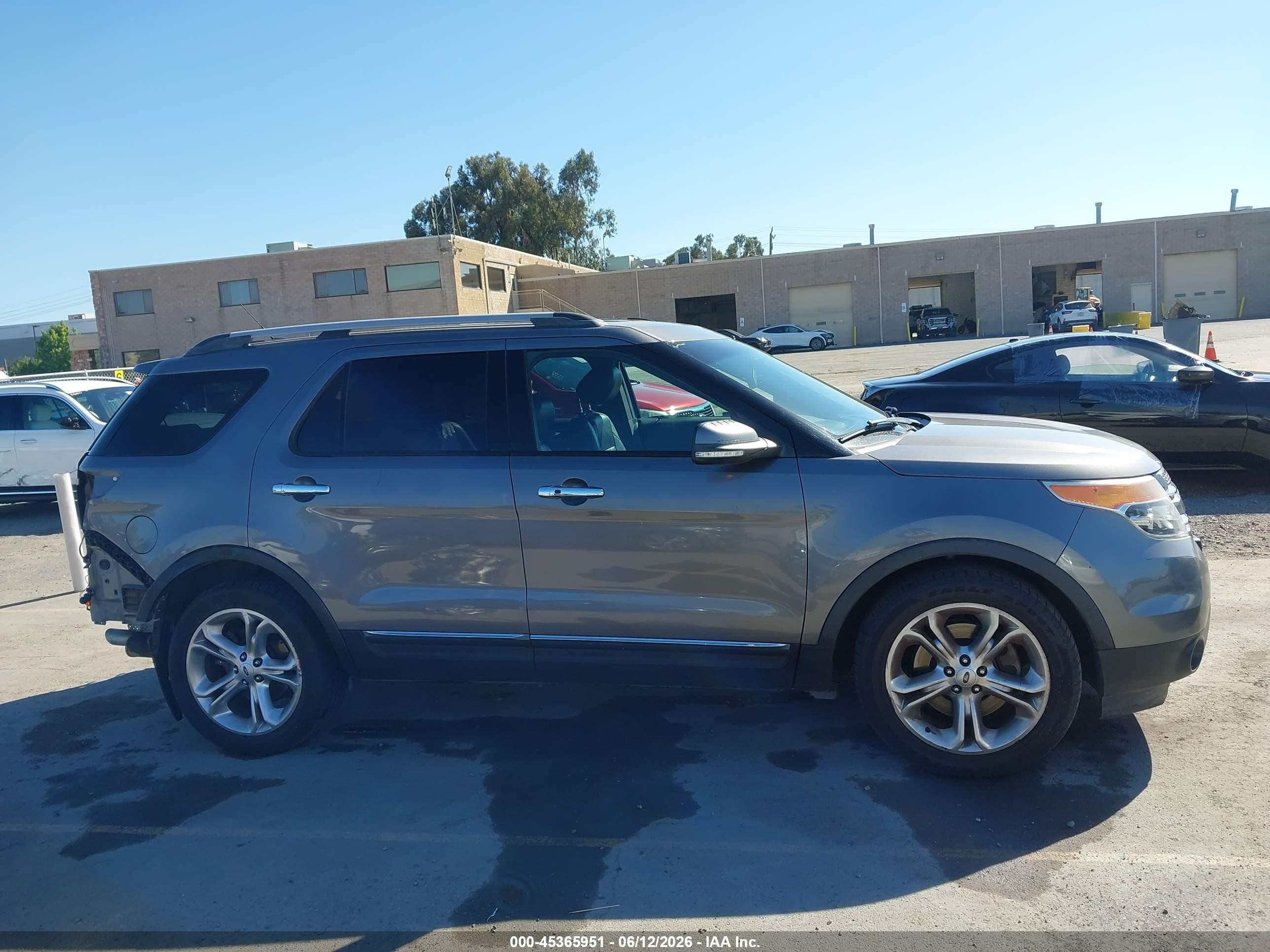 2013 Ford Explorer Limited Gray vin: 1FM5K7F81DGC72510