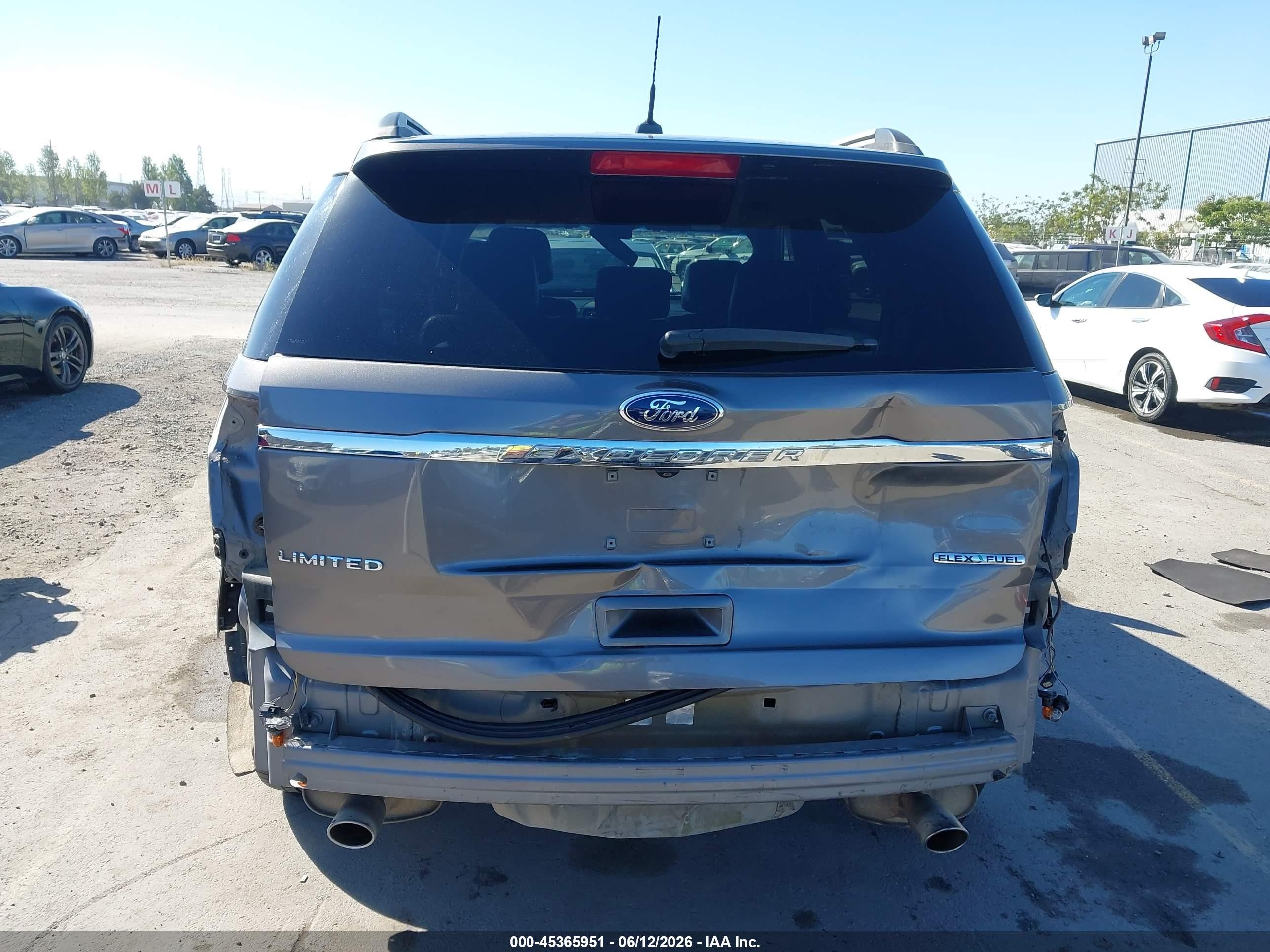 2013 Ford Explorer Limited Gray vin: 1FM5K7F81DGC72510