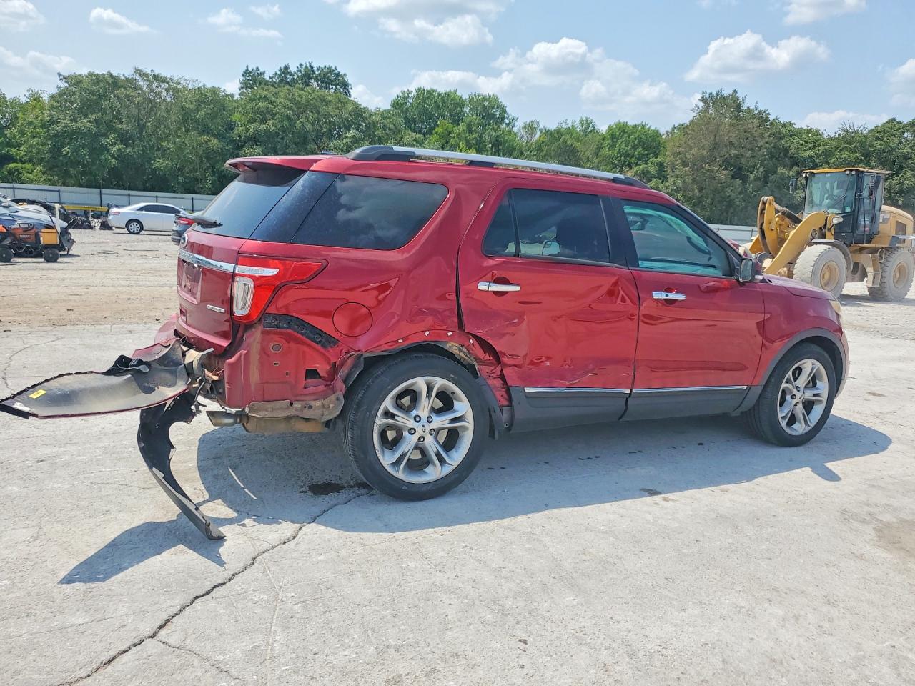 2014 Ford Explorer Limited Красный vin: 1FM5K7F81EGA44475