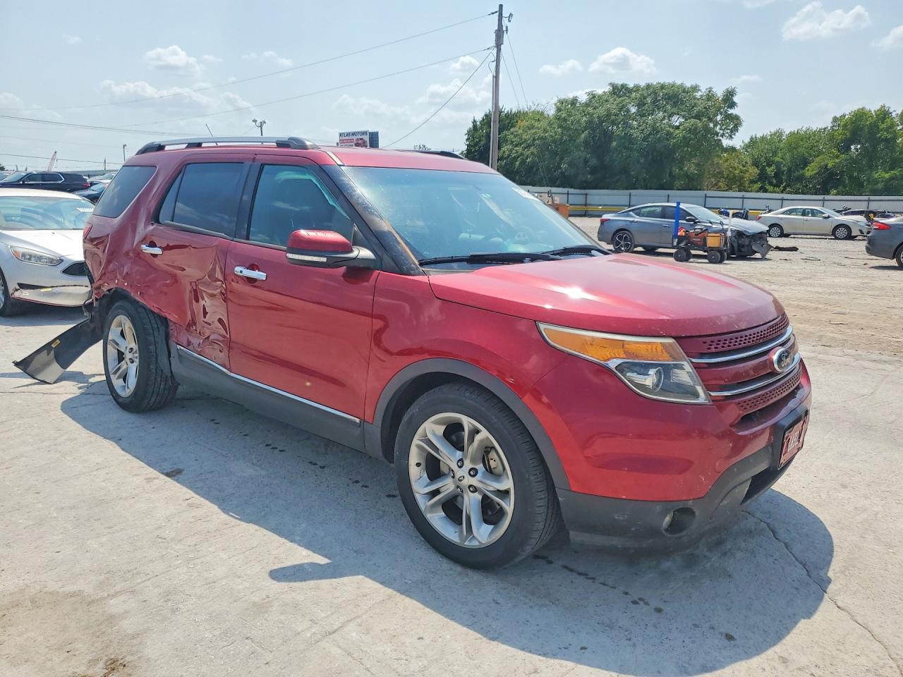 2014 Ford Explorer Limited Красный vin: 1FM5K7F81EGA44475