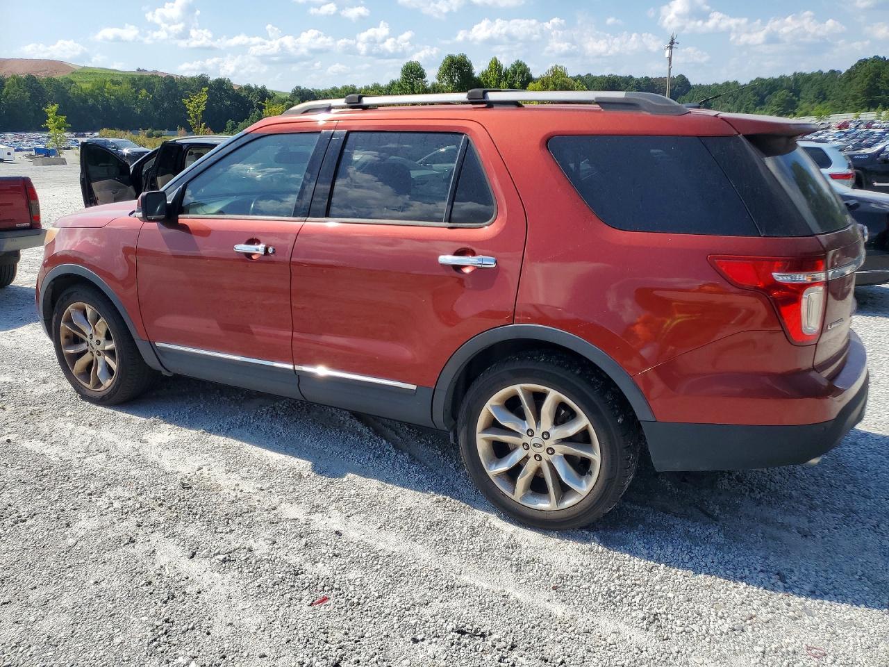 2014 Ford Explorer Limited Orange vin: 1FM5K7F81EGA97015