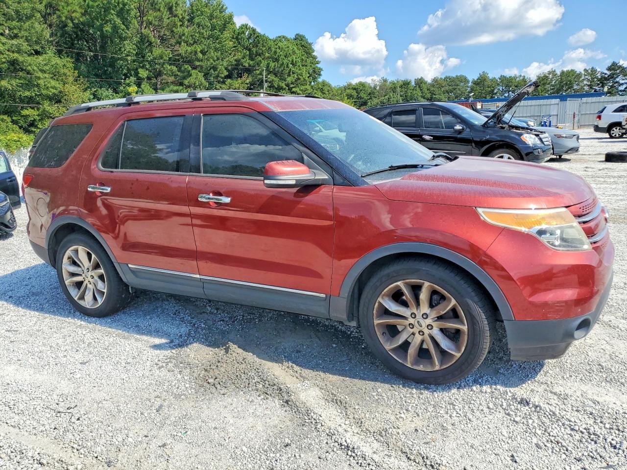2014 Ford Explorer Limited Orange vin: 1FM5K7F81EGA97015